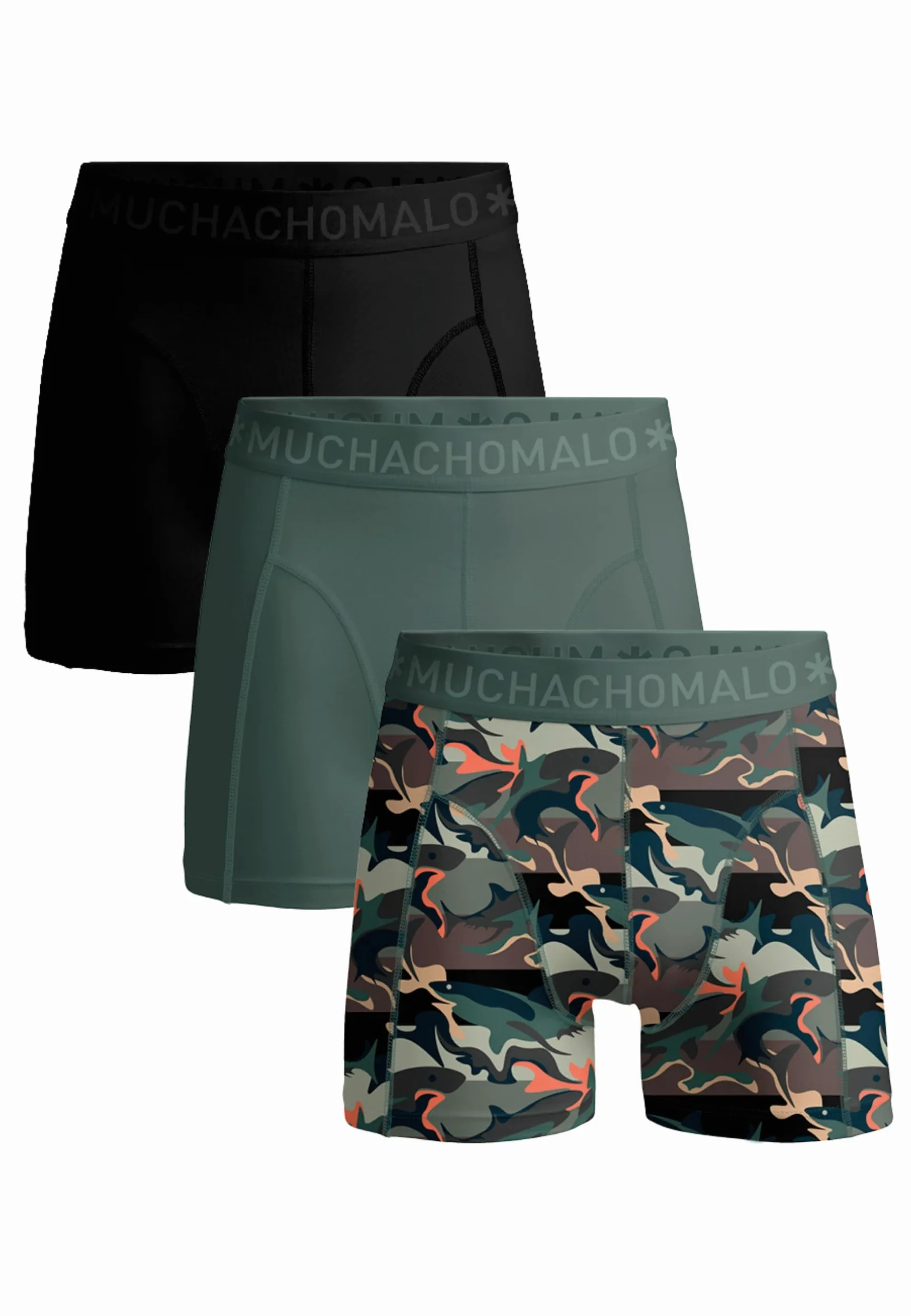 Muchachomalo Hombre Bóxer 3-Pack, Estampado, Algodón, Cinturilla Elástica
