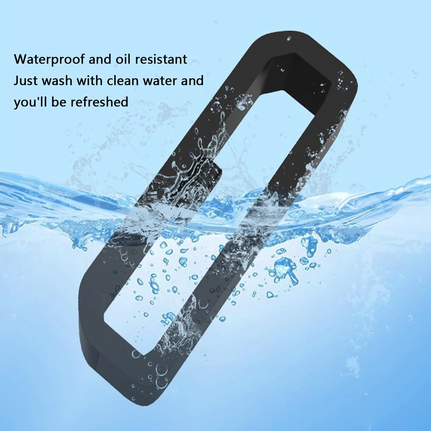 8 pcs 22mm Retenedor Correa Reloj Inteligente,reloj silicona Anillos de sujeción de para correas,Retenedor repuesto sujetador,Soporte de silicona（Negro）