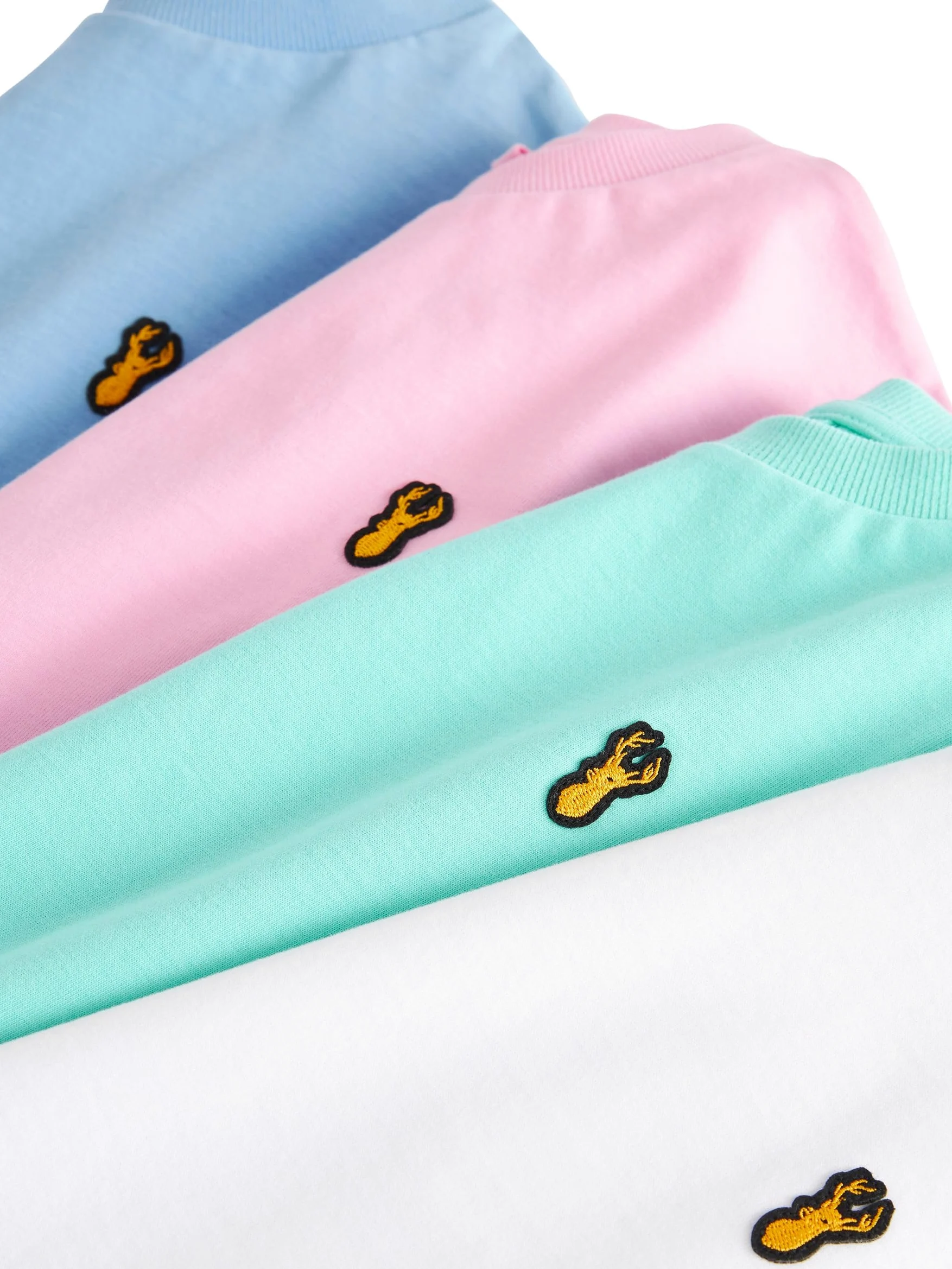 NEXT Niños Pack de 4 Camisetas de Manga Corta con Bordado de Ciervo