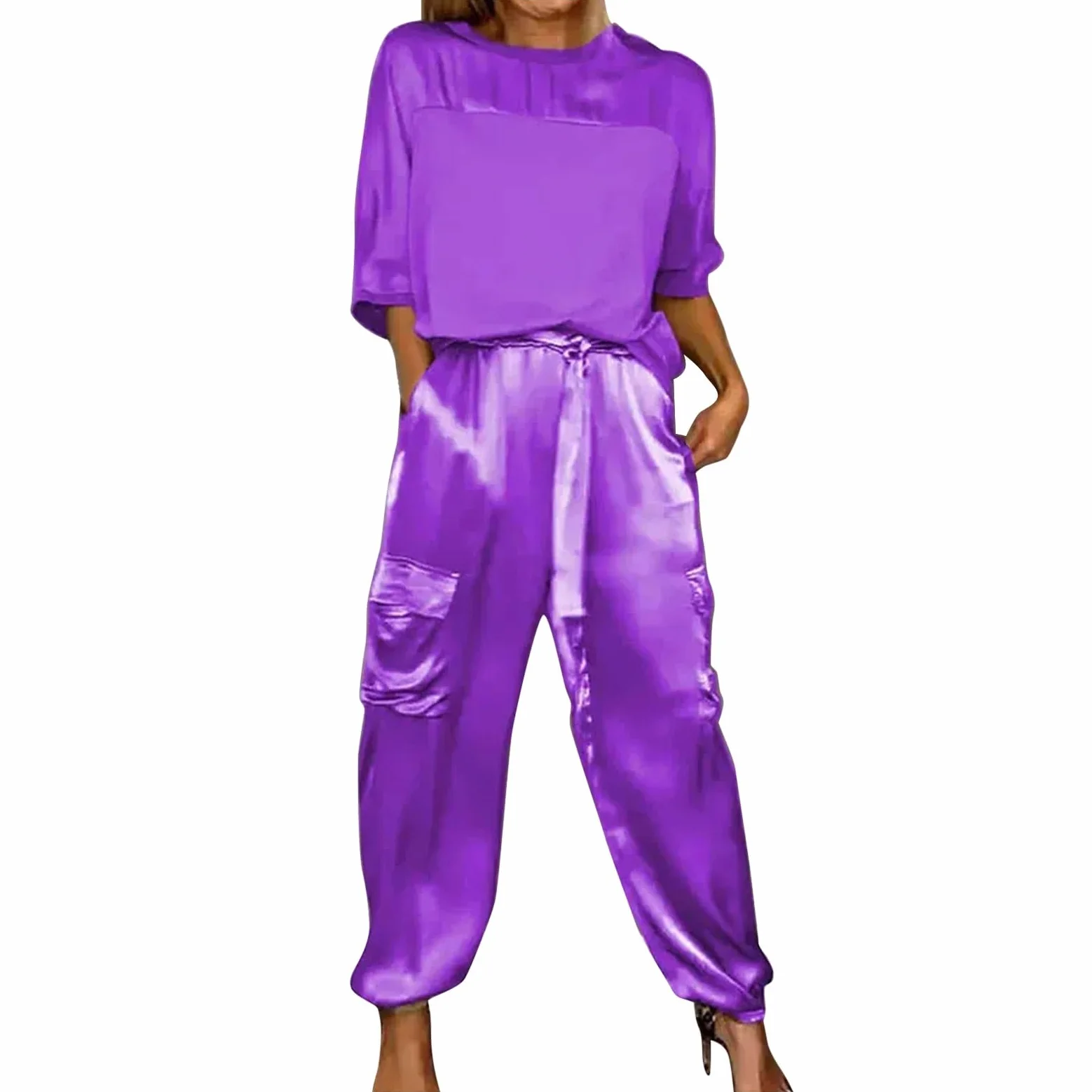 Generisch Conjunto deportivo de dos piezas para mujer, sin costuras, cintura alta, fitness, fitness, control del vientre, leggings deportivos, sujetador gimnasio, ropa de yoga, entrenamiento