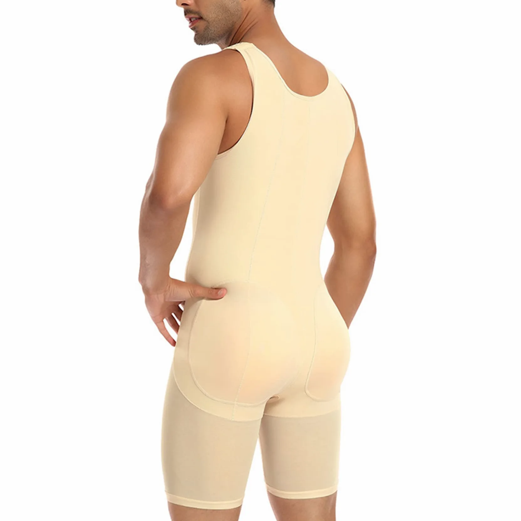 NLAVW Cuerpo de Hombre Shorts Shorts 4XL-6XL, Trainer de Cintura Body Pérdida de Peso Pérdida de Peso Control de la Barriga Completa Cuerpo Shaper