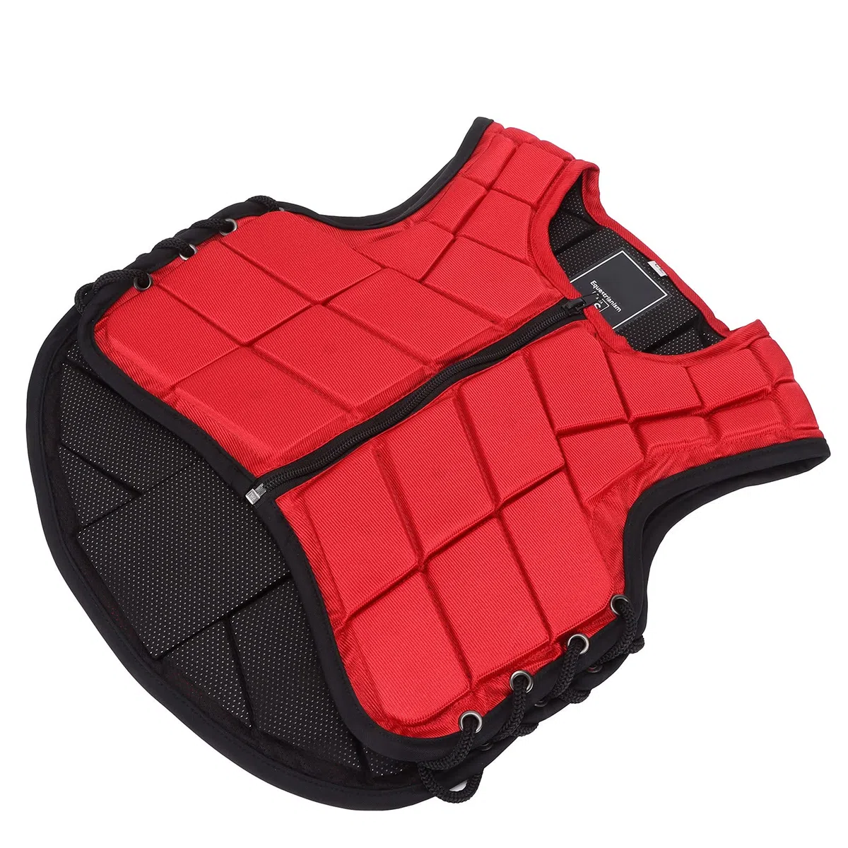 Chaleco de equitación para niños, acolchado de espuma, equipo de protección para equitación, protección del cuerpo, ajustable, cómodo, absorbente de golpes para niños,