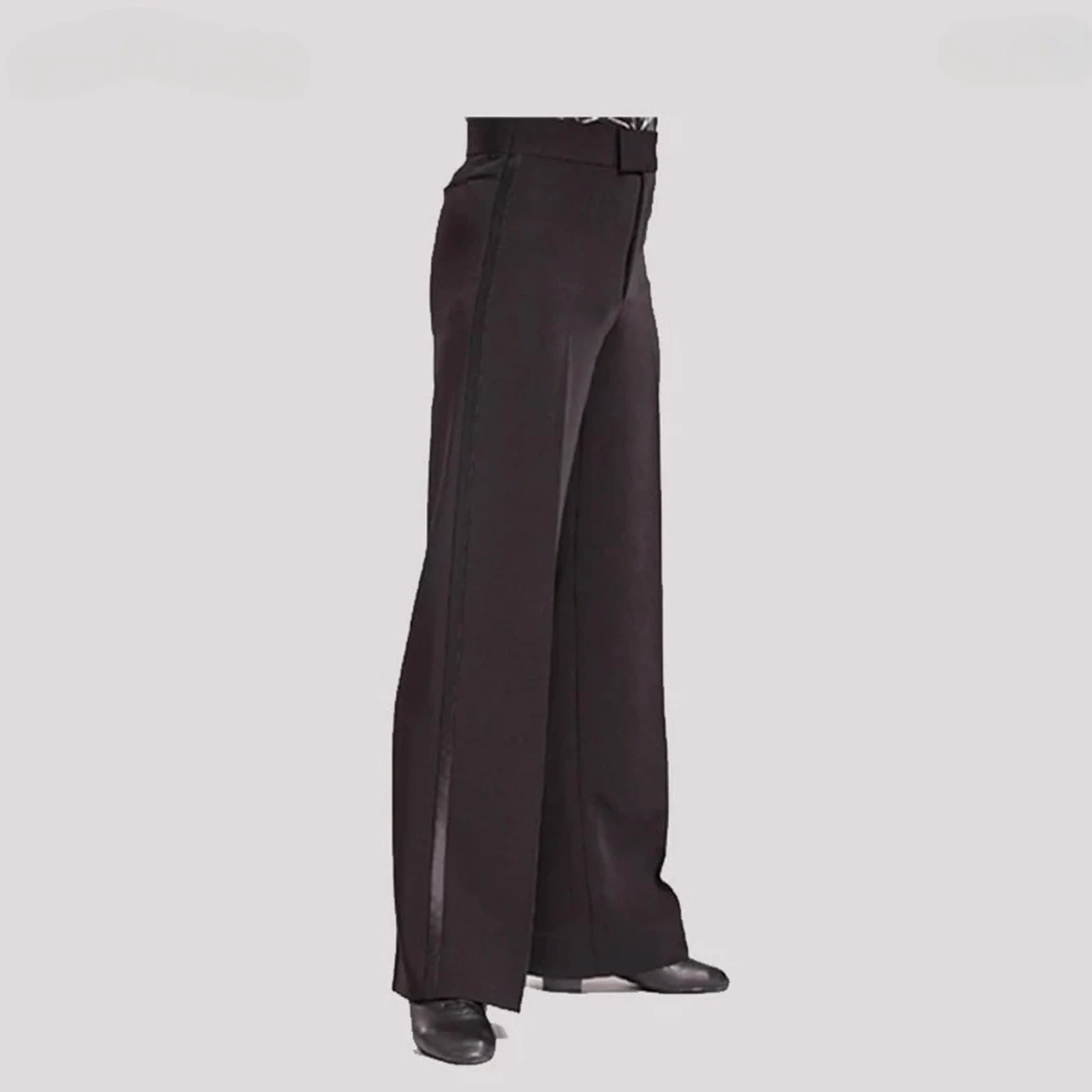 Pantalones de Baile Latino for Hombre Pantalones De Baile Salón con Banda Lateral For Hombre, Rectos, Jazz, For Latino, For Práctica para Fiestas de Baile