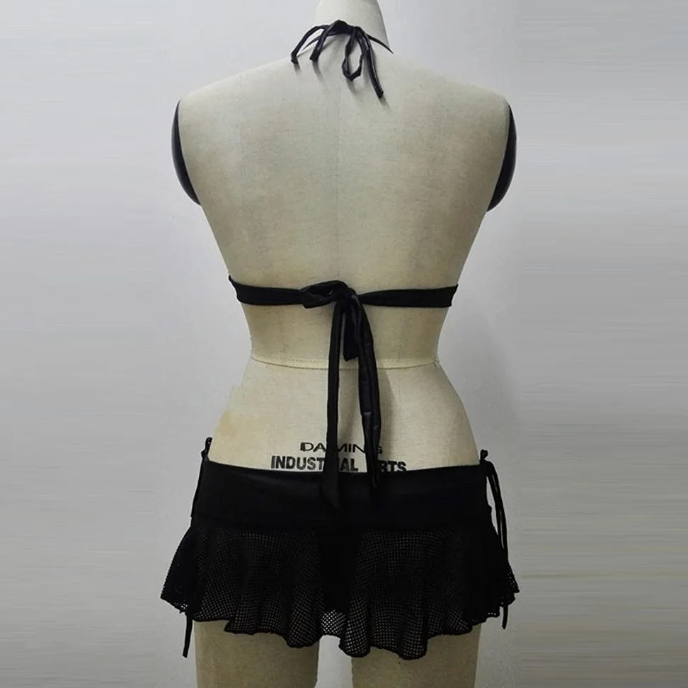 Ropa Interior erótica para Mujer, Conjunto de Ropa Interior Sexy de Malla para Mujer (Talla única Negra)