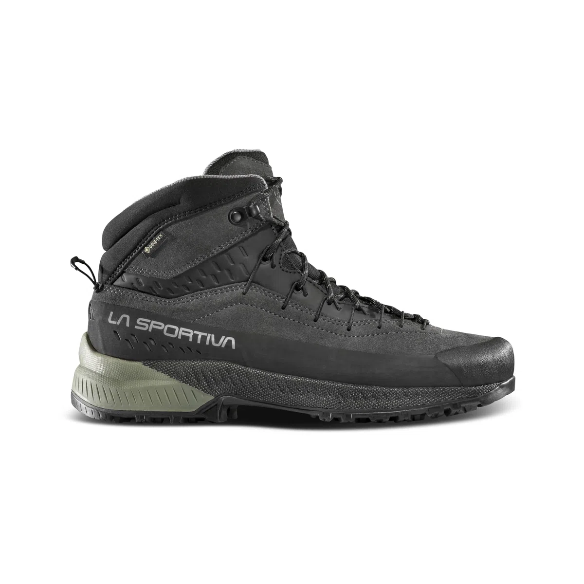 La Sportiva Tenis TX4 EVO Mid GTX Approach para hombre, Carbono/arcilla, 44.5 EU