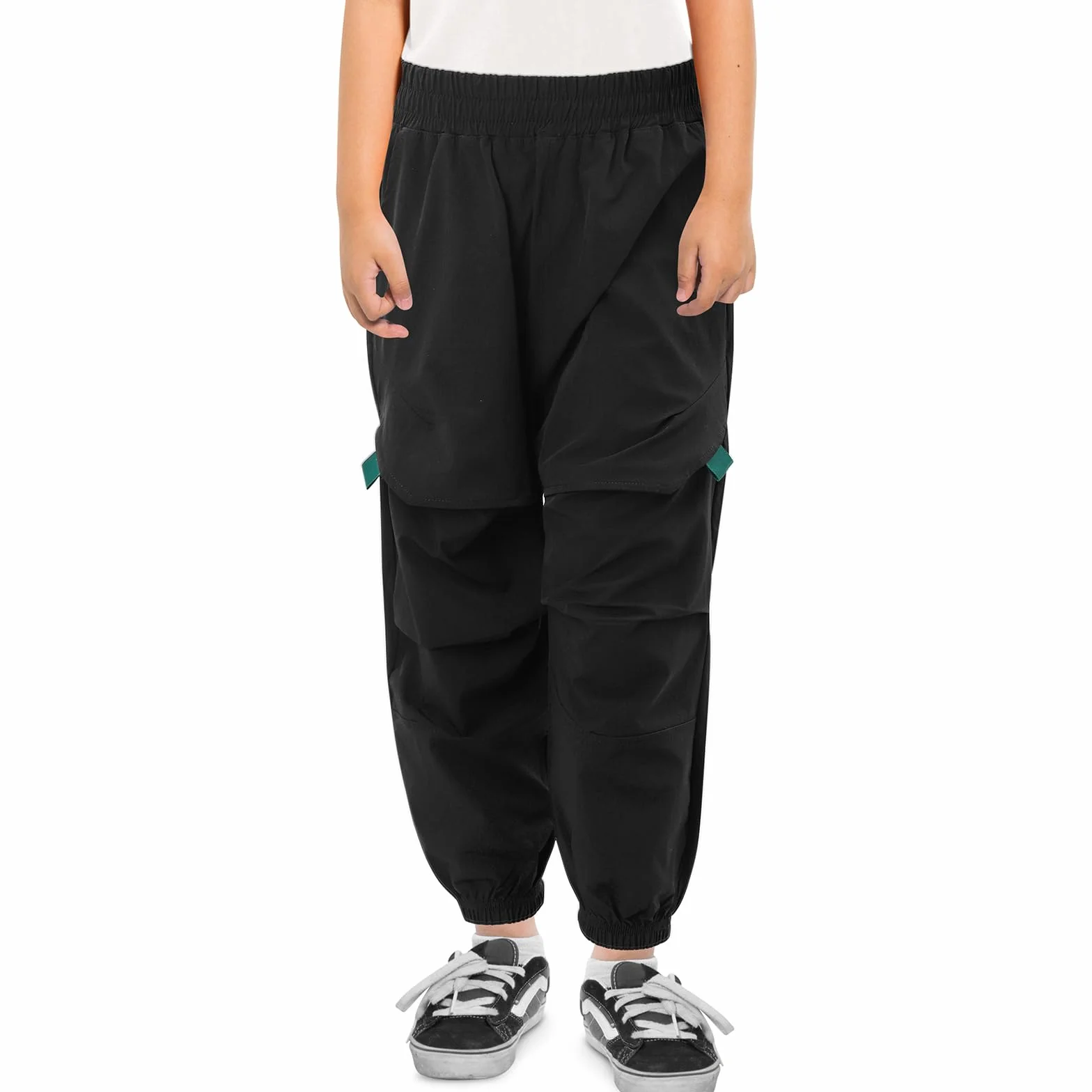 LACOFIA Pantalones Cargo Niño Jogger Cintura Elástica Ligero Secado Rápido Primavera Verano 6-14 Años