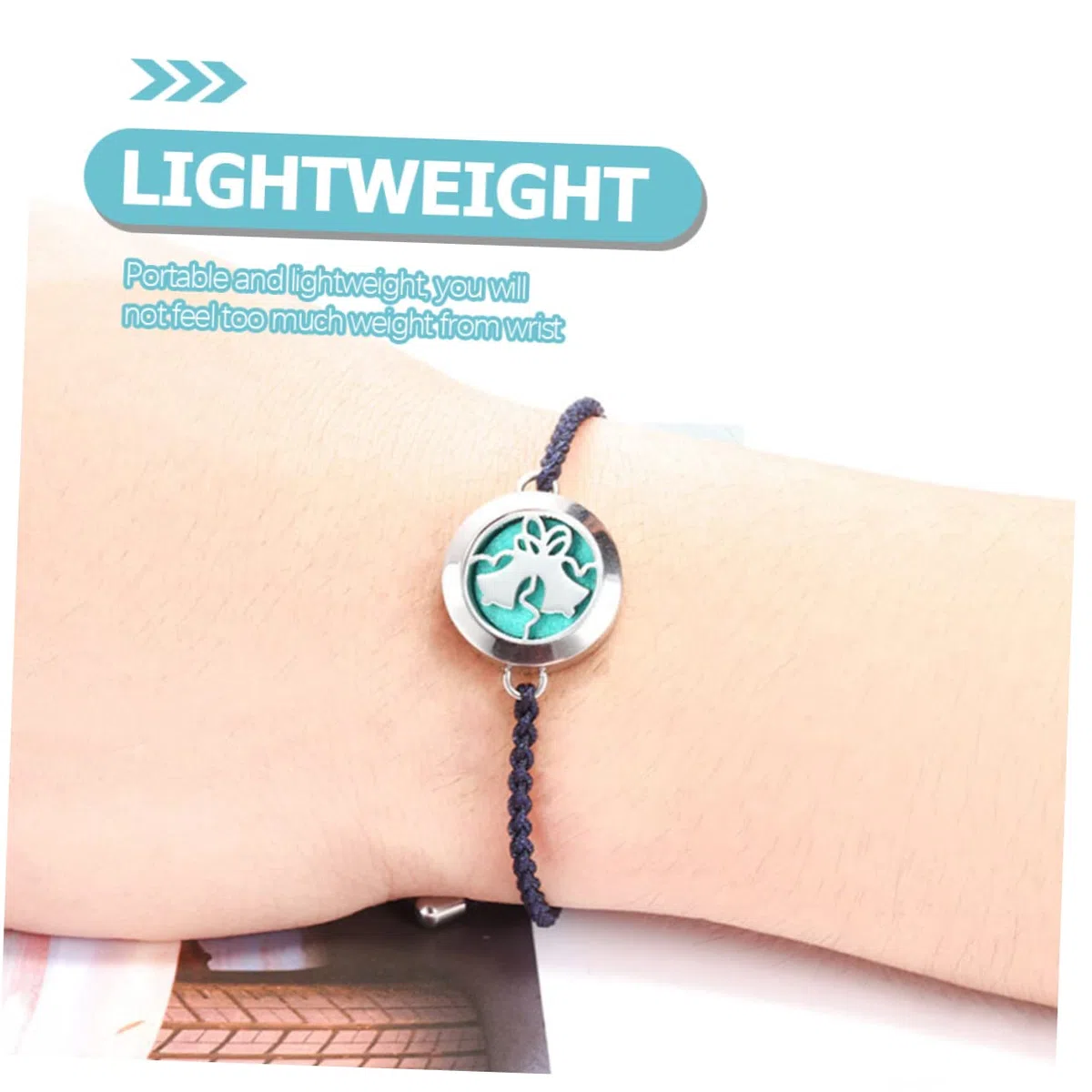 5piezas Pulsera Difusora De Aceites Esenciales Para Mujeres Pulsera Ajustable De Aromaterapia Locket De Perfume Joyería Elegante Para Ocasiones Especiales