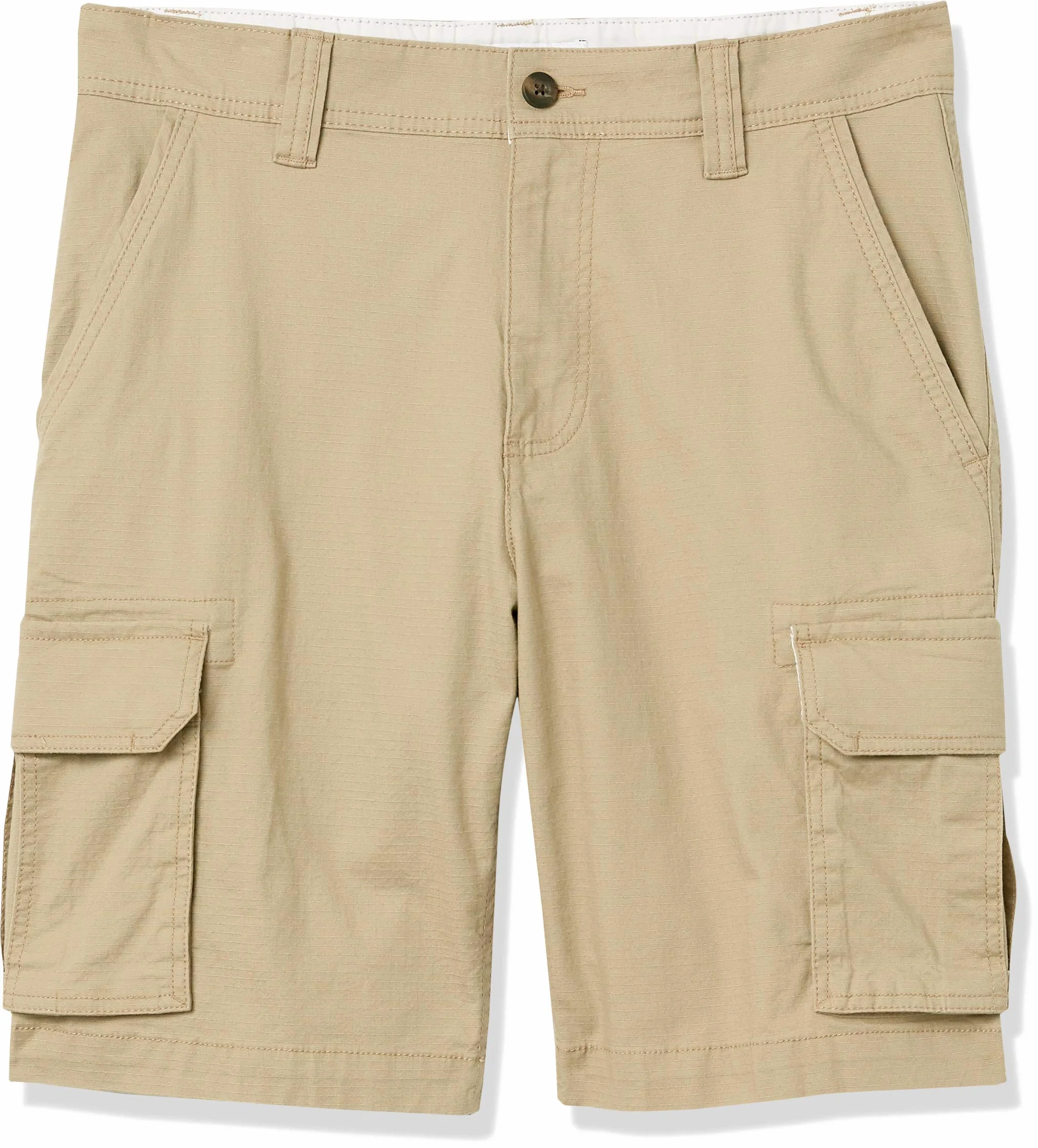 Amazon Essentials Hombre Pantalones Cortos Cargo Ligeros y Elásticos de Tejido Ripstop de 25cm