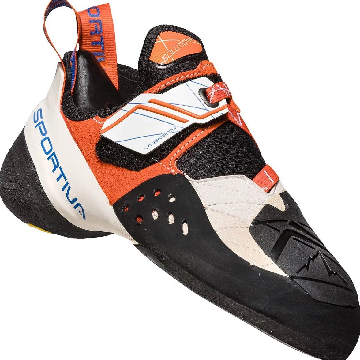 La Sportiva Solution Woman White/Lily Orange Zapatillas de Escalada Mujer
