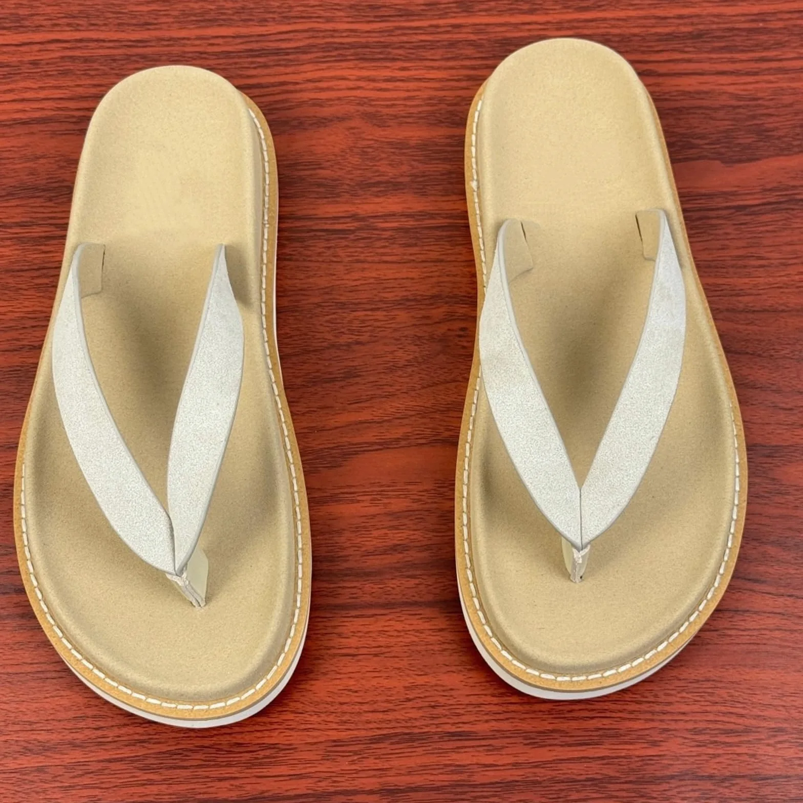 Slides Unisex Poliéster Ante Cruz Correa Chanclas, Plataforma Cosida Tanga Sandalias para Hombres Desgaste Al Aire Libre Diario Casual-blue-38