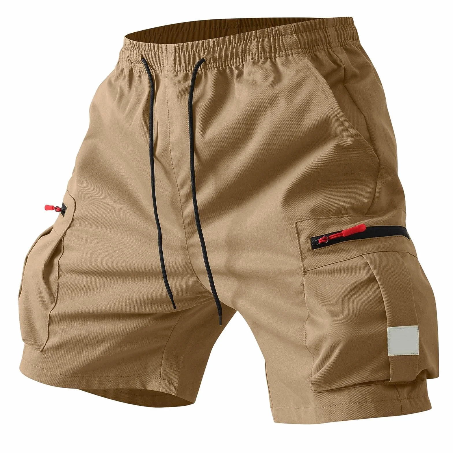 Pantalones Cortos Hombre Trabajo Bermudas Hombre Verano Deporte Senderismo Montaña Pantalones Cortos Cargo Shorts Militares Casual Verano con Múltiples Bolsillos