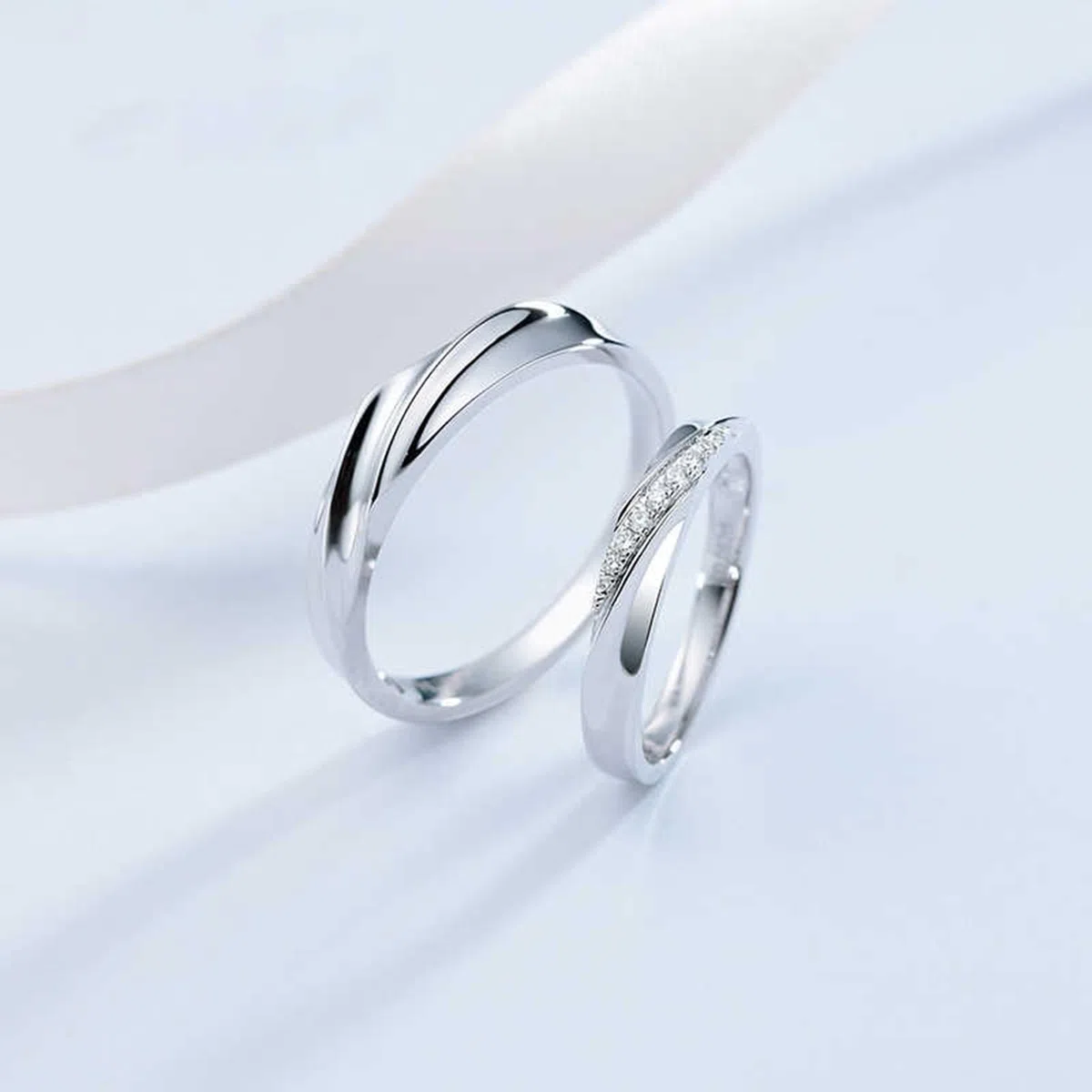 Anillo para hombre, sin piedras preciosas, oro auténtico 375, anillos de compromiso, oro blanco de 9 quilates, alianzas de boda auténticas, 3,9 mm, para hombres, talla 63 (20,1)