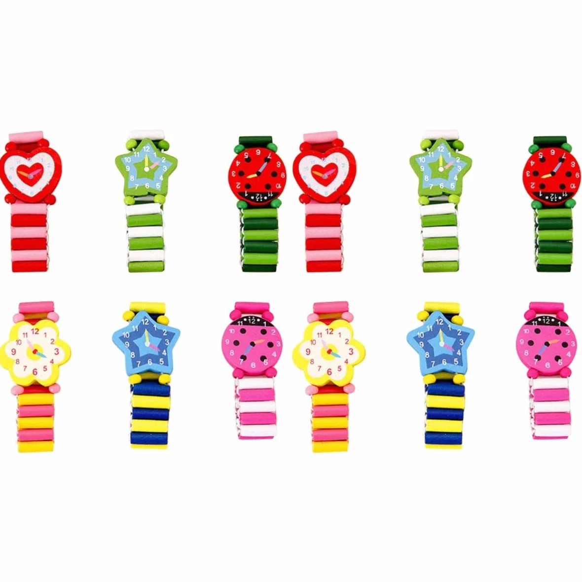 12 Piezas De Relojes De Pulsera Para Relojes Para Correas De Muñeca De Navidad Para De Navidad Pulseras De Juguete Divertidos