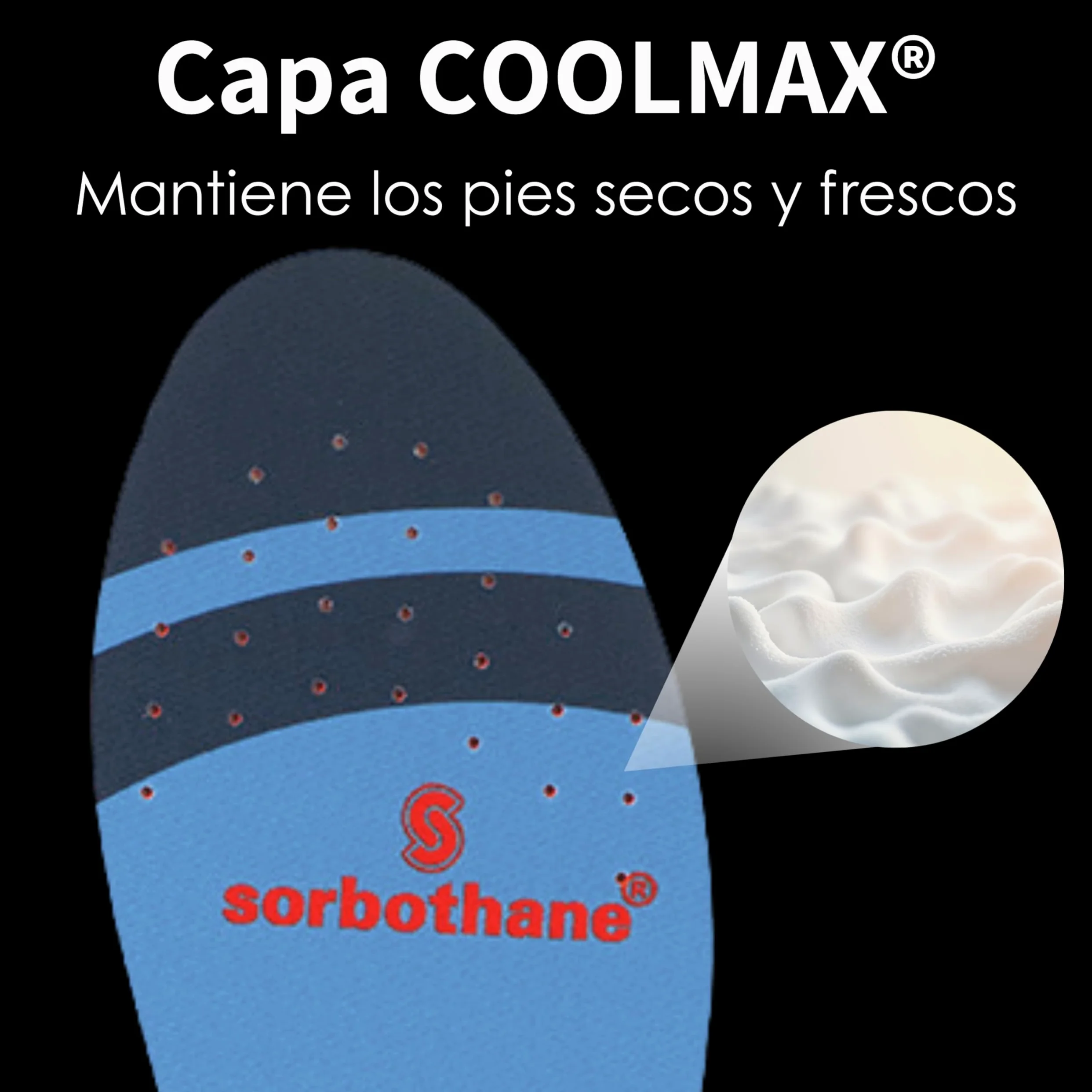 Plantillas Sorbothane Full Strike, tamaño 44 – 45