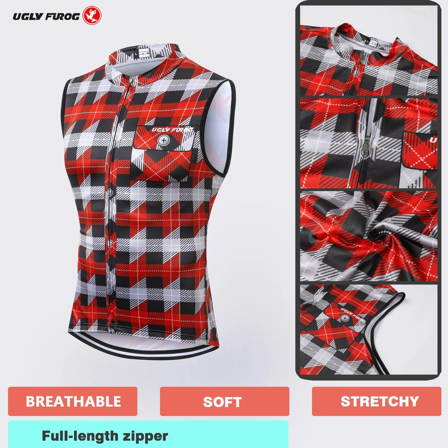 Camisetas de Ciclismo Manga Corta Hombre Respirables UGLY FROG Spain GQX07
