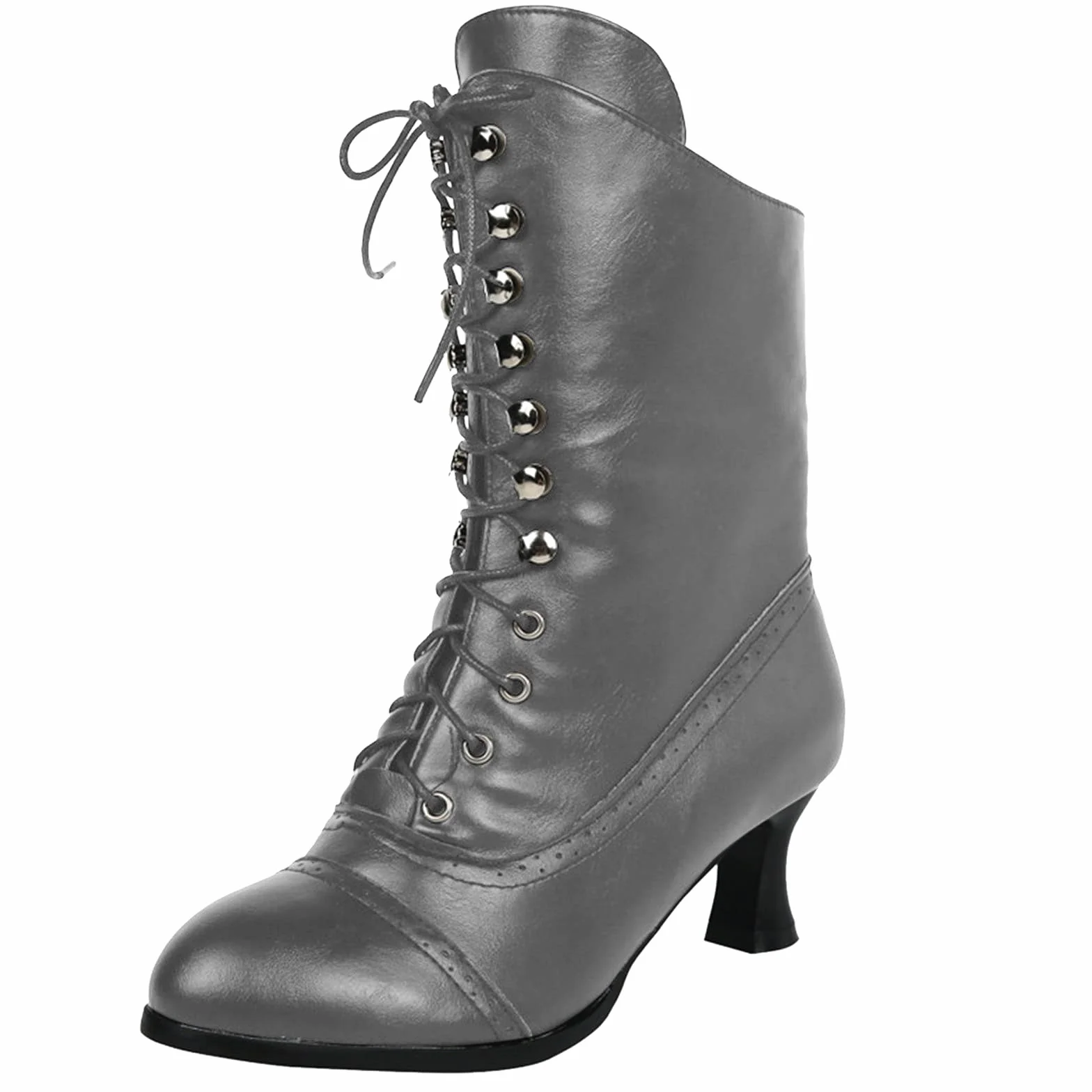 Botas de Vestir Rujer Zapatos tacón Empalme Tobillo Botas Estampadas Mujer Altas Mujer
