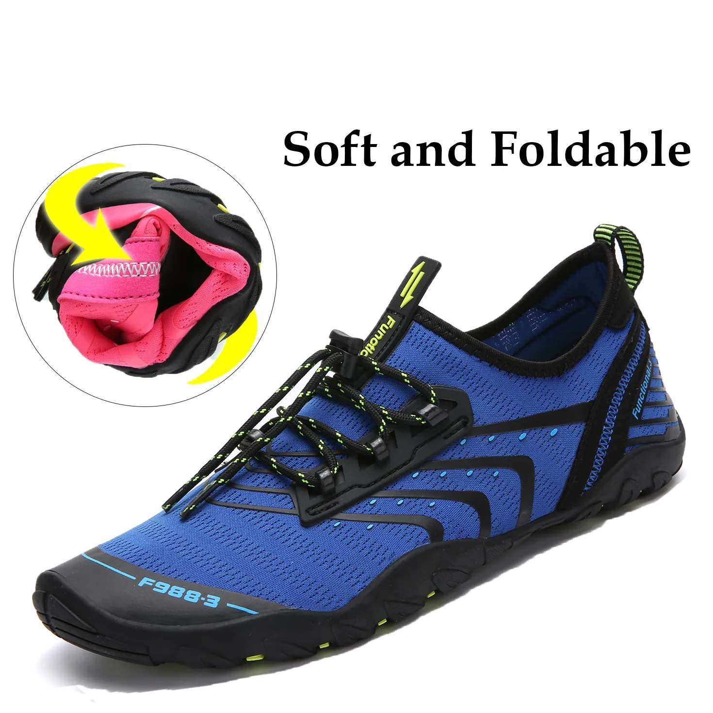 SAGUARO Escarpines Zapatillas de Agua Antideslizantes Secado Rápido Playa Surf Natación Gr.35-48 EU