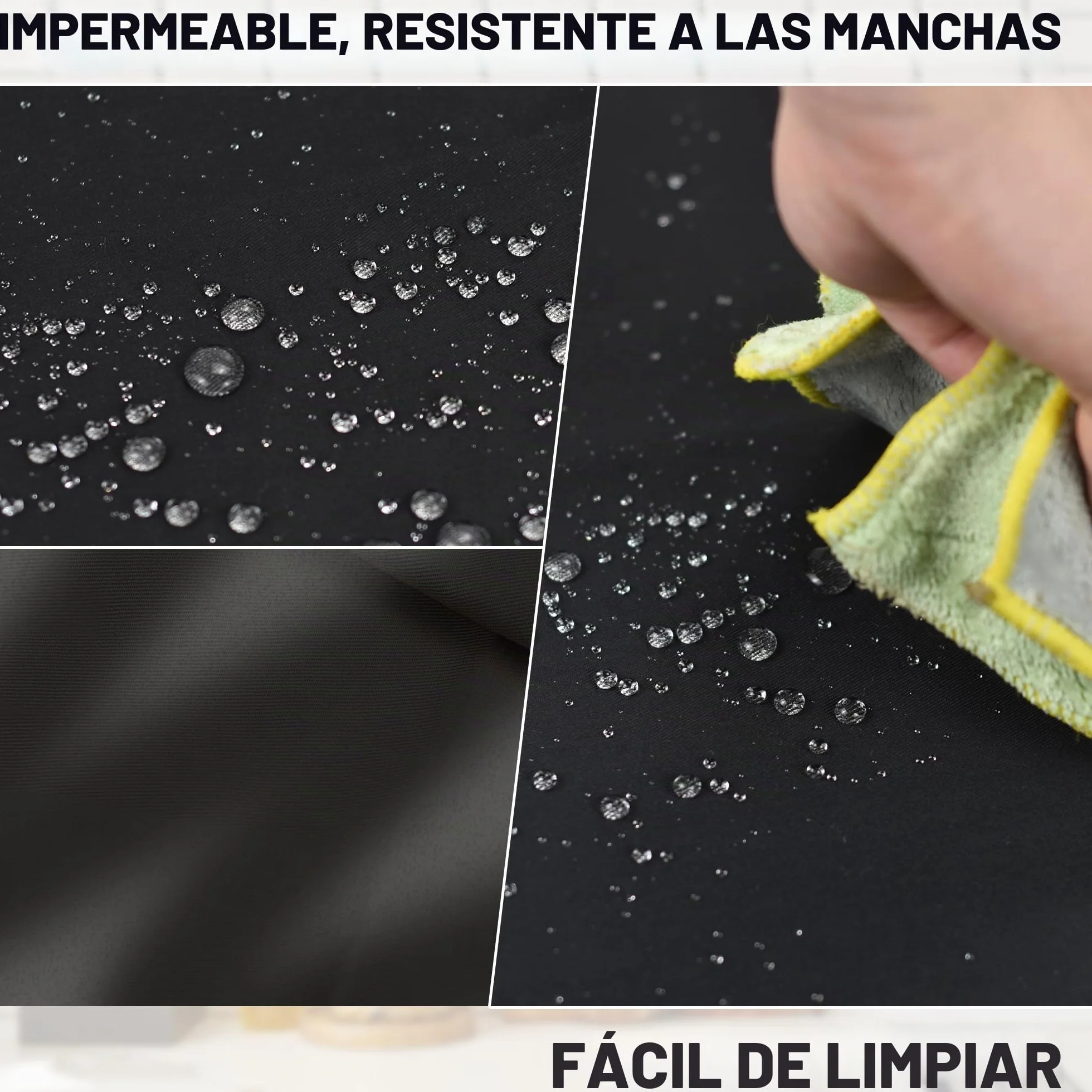 2 Pcs Grande Talla Delantales, Chef Delantal, Delantal con 2 Bolsillo para Cocinar, Trabajo, Delantal para Camarero