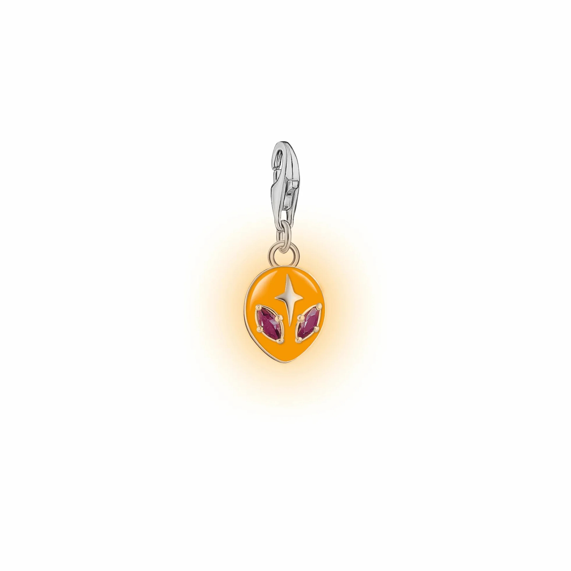 THOMAS SABO Colgante de plata para mujer con esmalte y piedra de color