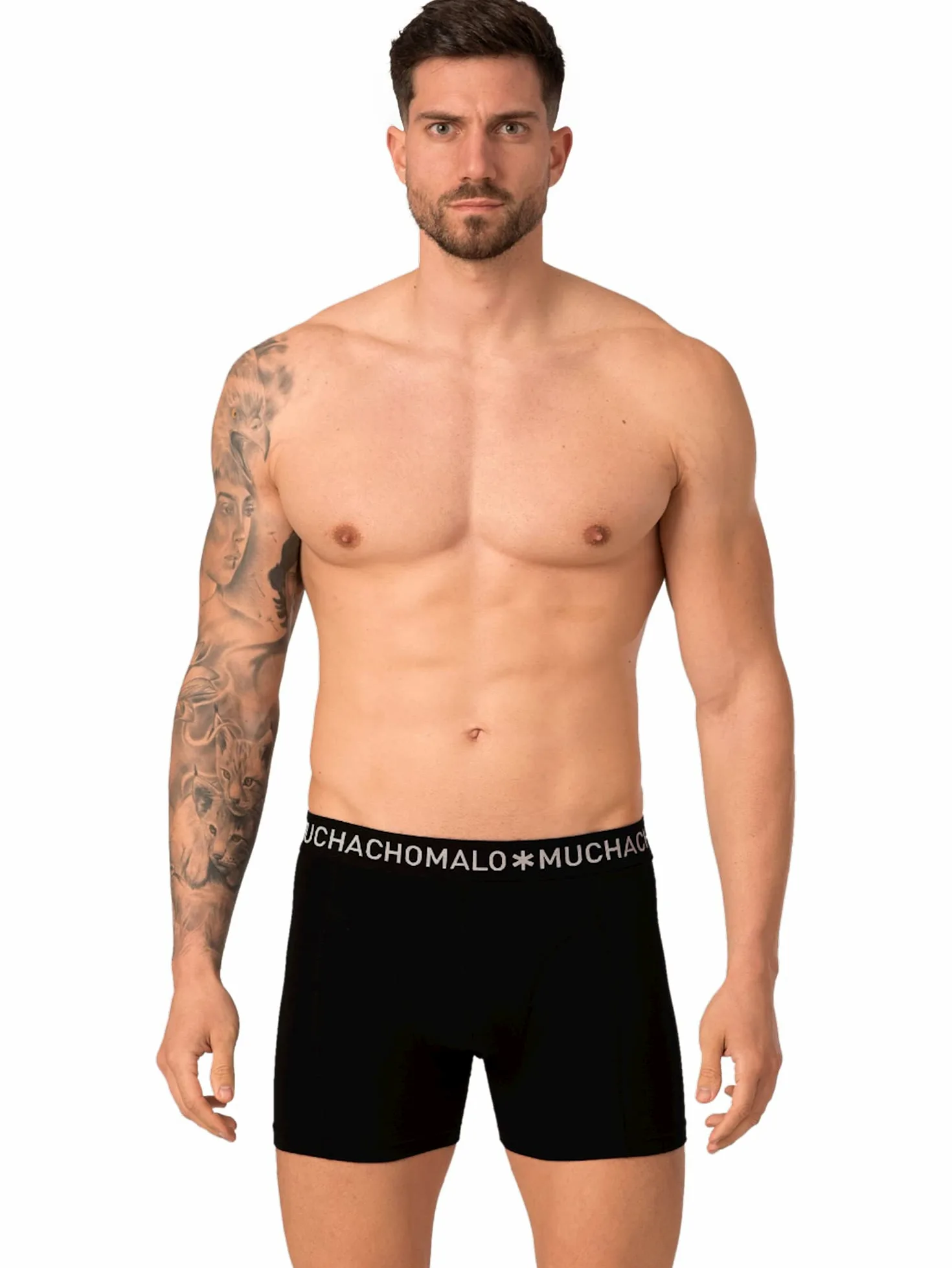 Muchachomalo - Calzoncillos tipo bóxer para hombre, 2 unidades, microfibra.