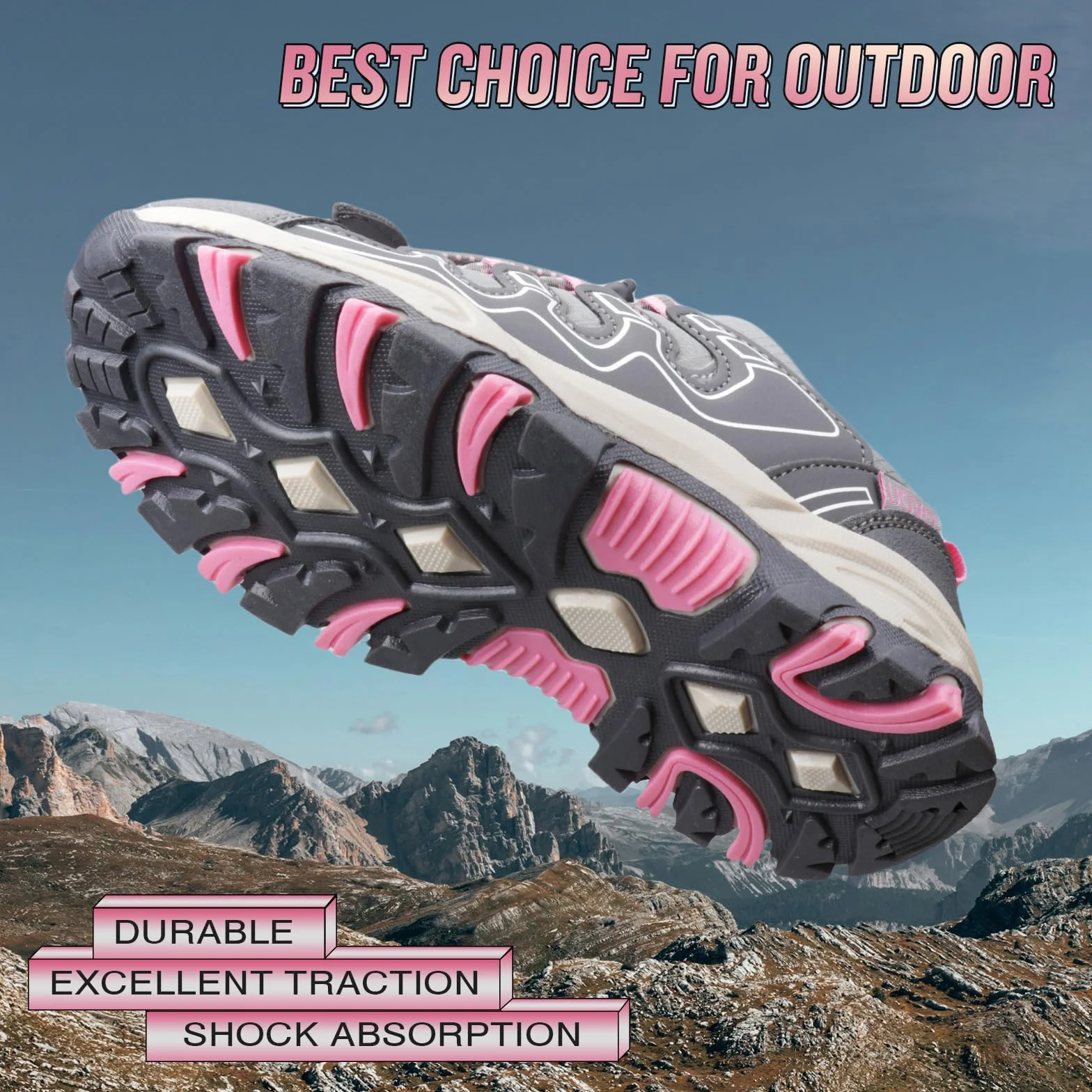 UOVO Zapatos de invierno para niños Botas de nieve para niños Zapatos con forro cálido Zapatillas de caña media Talla 28-39