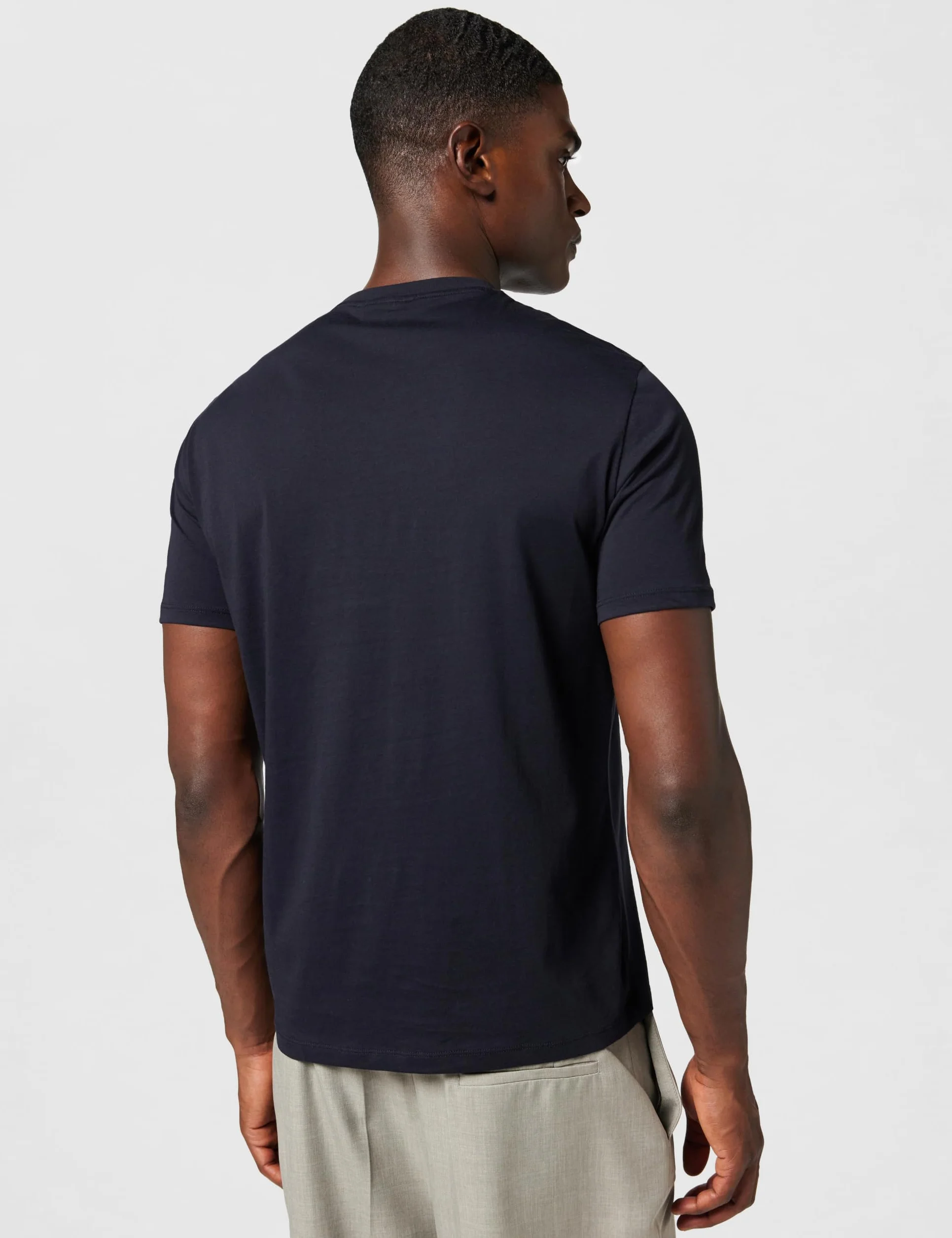 Armani Exchange Plain Front Logo Patch Camiseta para Hombre