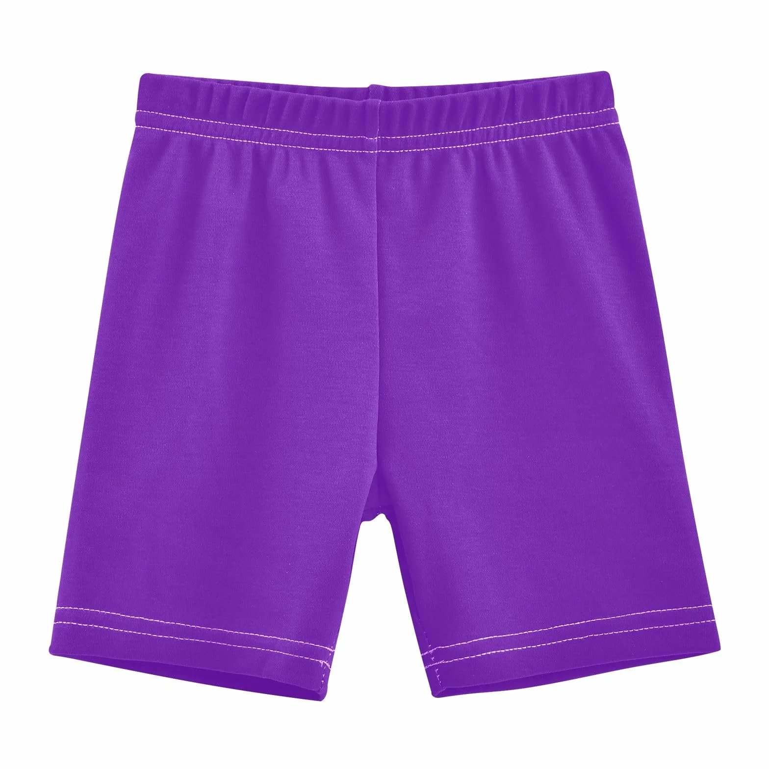 Pantalones cortos de algodón para niñas ciclismo baile morado