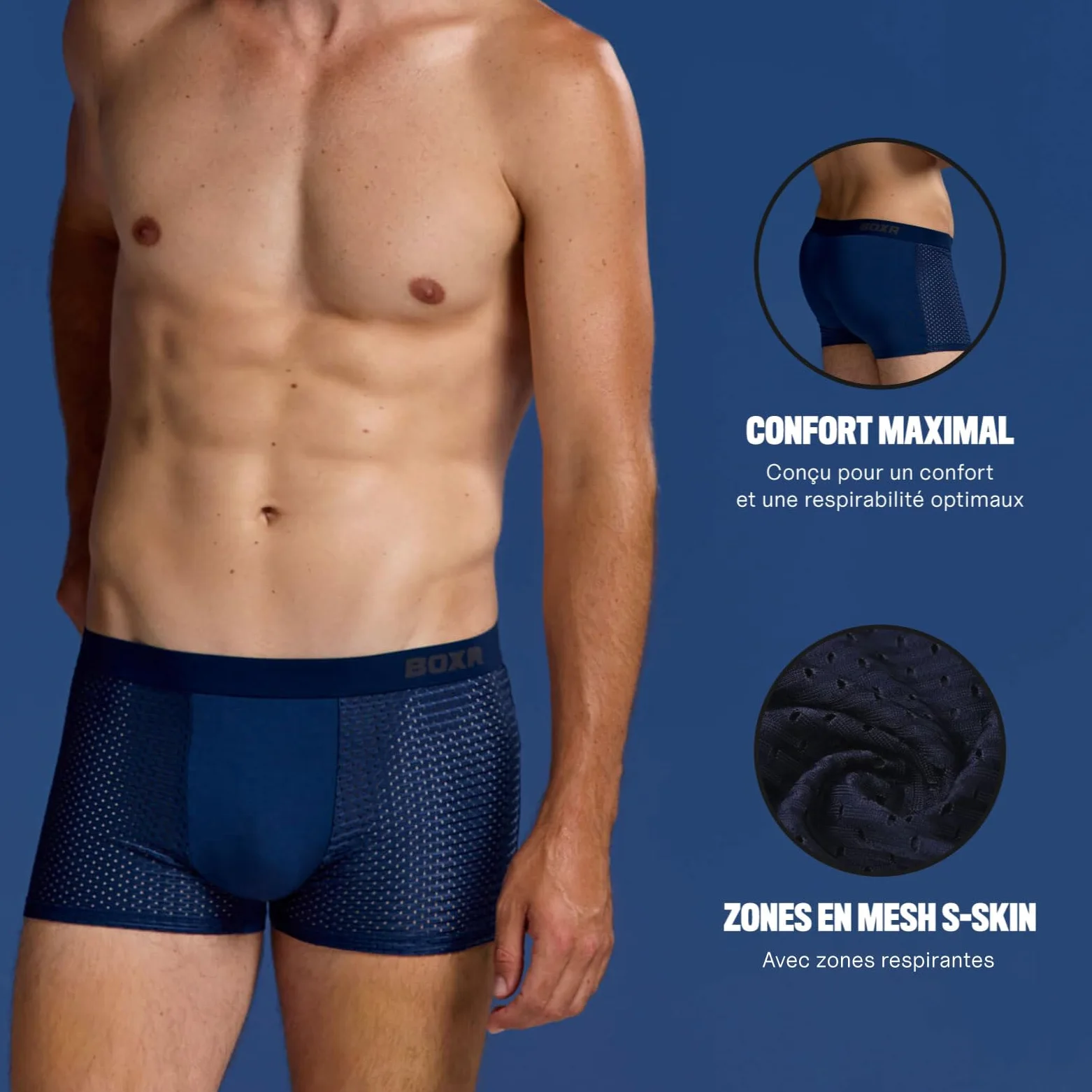 BOXR - Calzoncillos tipo bóxer de bambú para hombre, paquete de 4 unidades, transpirables y ultrasuaves, respetuosos con la piel y elásticos, ajuste perfecto, ropa interior para hombre, perfectos para
