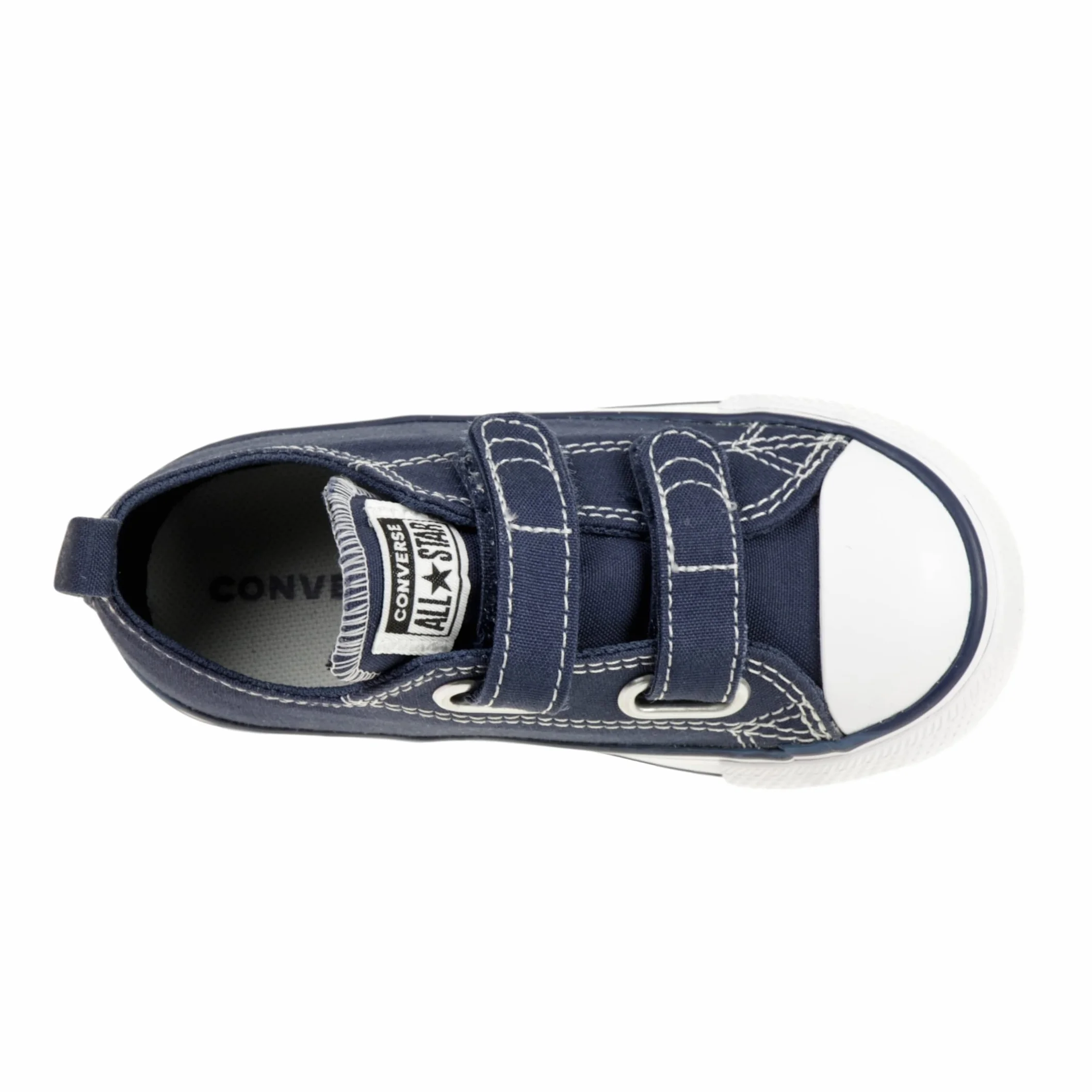 Converse Chuck Taylor CT 2V Ox Zapatillas, Unisex niños, Azul (Athletic Navy/White 412), 24 EU (8 Infantil UK)