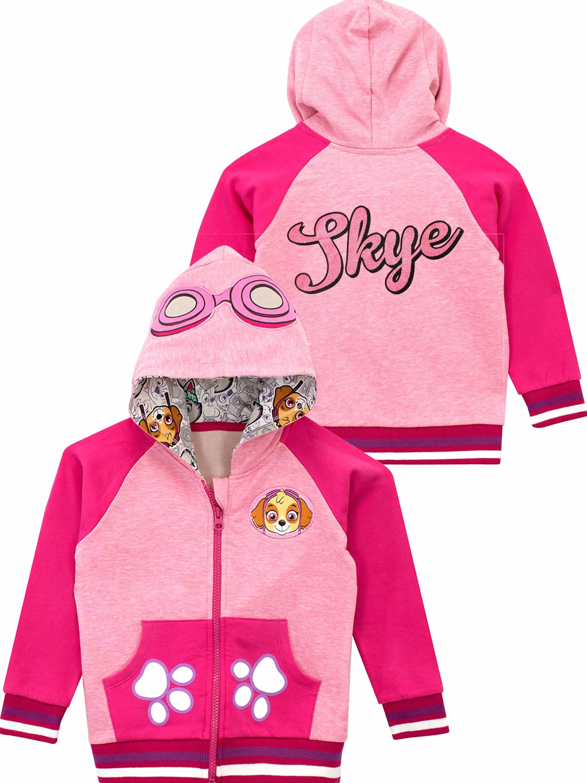 Paw Patrol Sudadera Niña | Sudaderas Cremallera Skye | Hoodie Patrulla Canina para Ninos