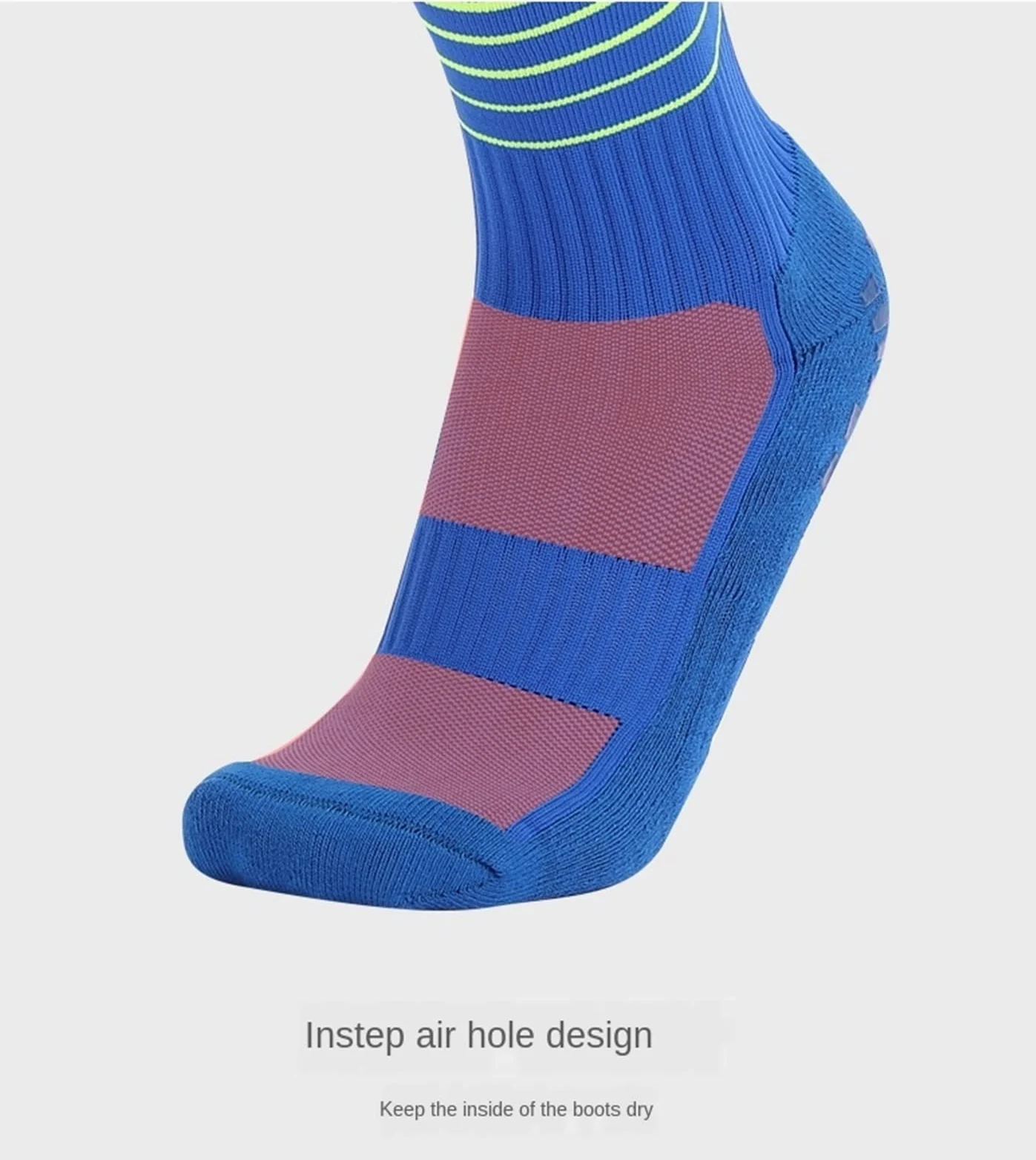 Calcetines de fútbol Antideslizantes Antideslizantes de Silicona Transpirable hasta la Rodilla-Altos Largos Deportes Gimnasio Calcetines de Ciclismo Adultos Ciclismo Calcetines