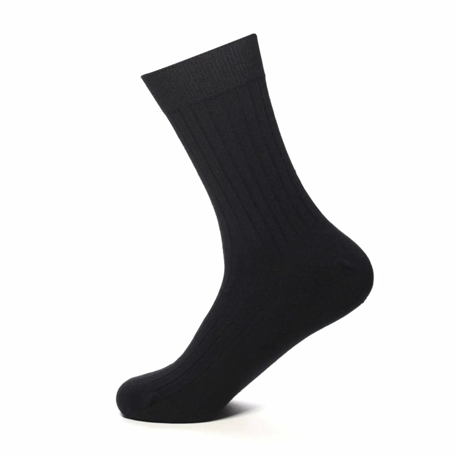 ZZSRJ 5 Pares de Calcetines for Hombres algodón Negro Blanco Calcetines de Negocios Medias de los Hombres (Color : White, tamaño : EU38-44 US6-11)