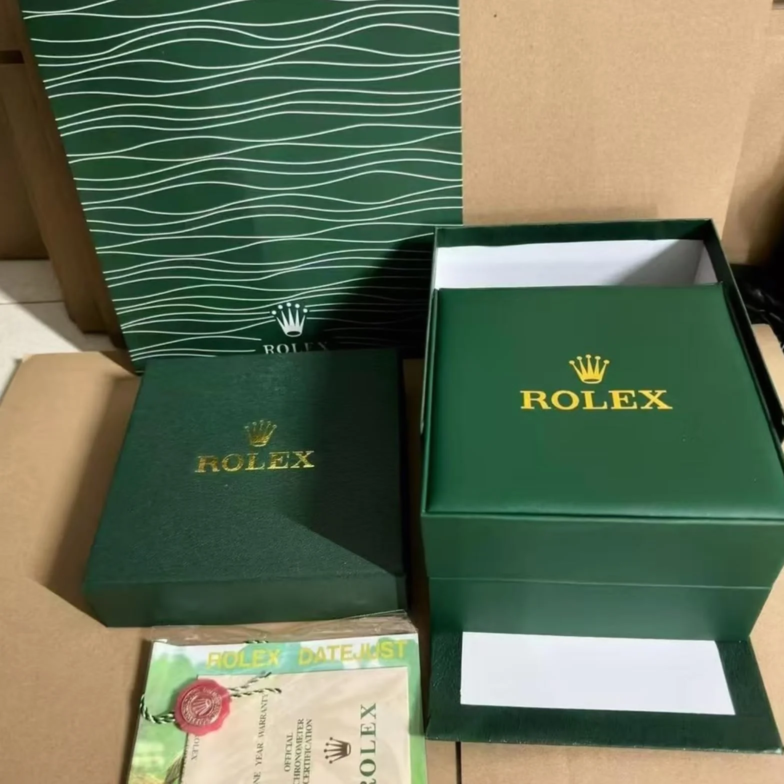 Compacta Vitrina Reloj Verde Única Ranura Caja Protección Soporte Rolex Box