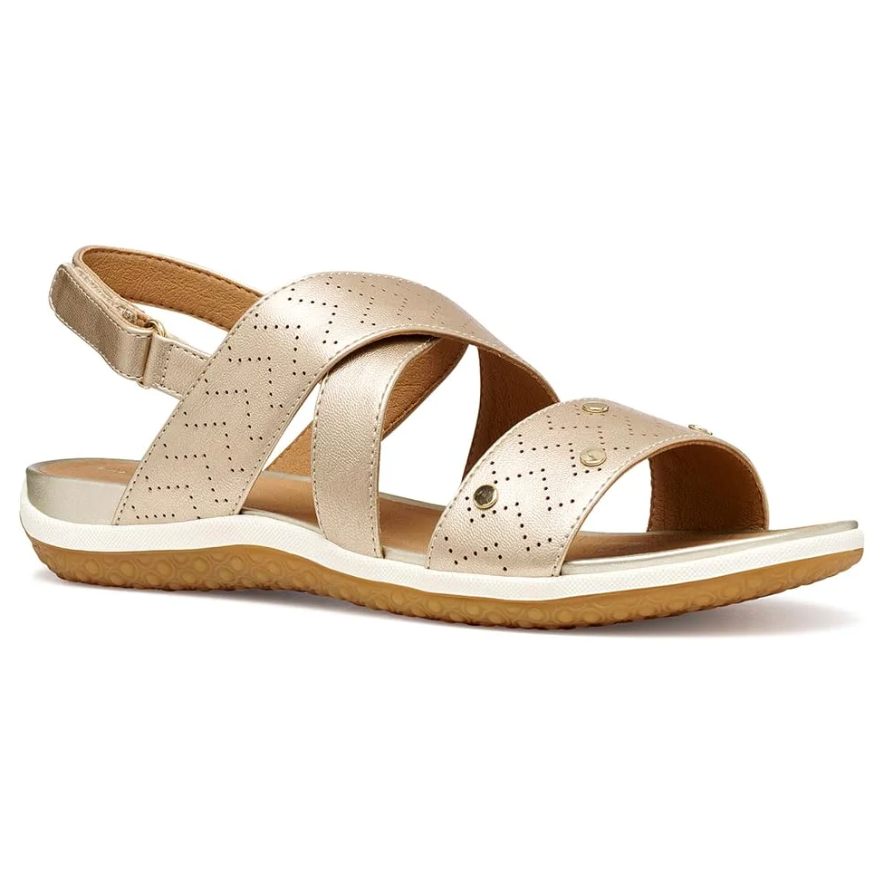 Geox D Sandal Vega B, Sandalia Plana Mujer