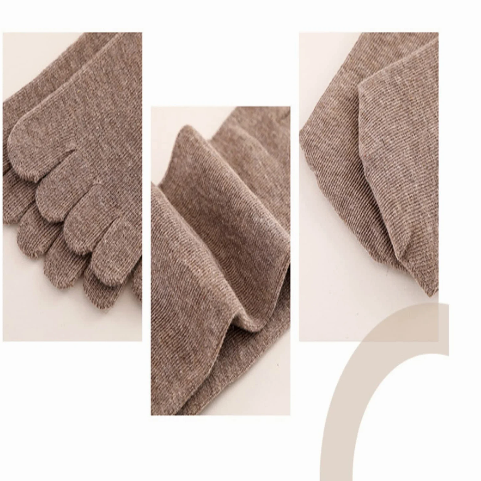 MOGSA Calcetines para mujer, 3 piezas, con cinco dedos, informales, cómodos, cálidos, separados, para mujer