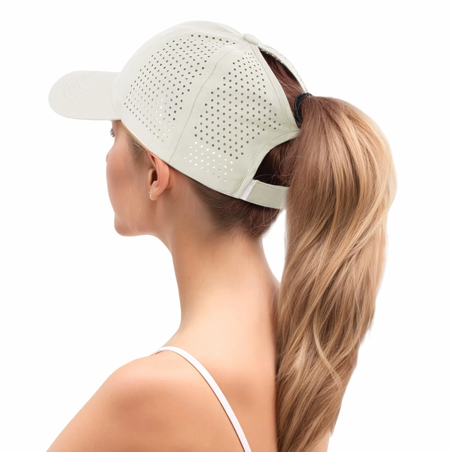 YAMEE Gorra de Béisbol Mujer Verano Malla Transpirable Impermeable Secado Rápido Anti-UV Ajustable Deporte Running Playa