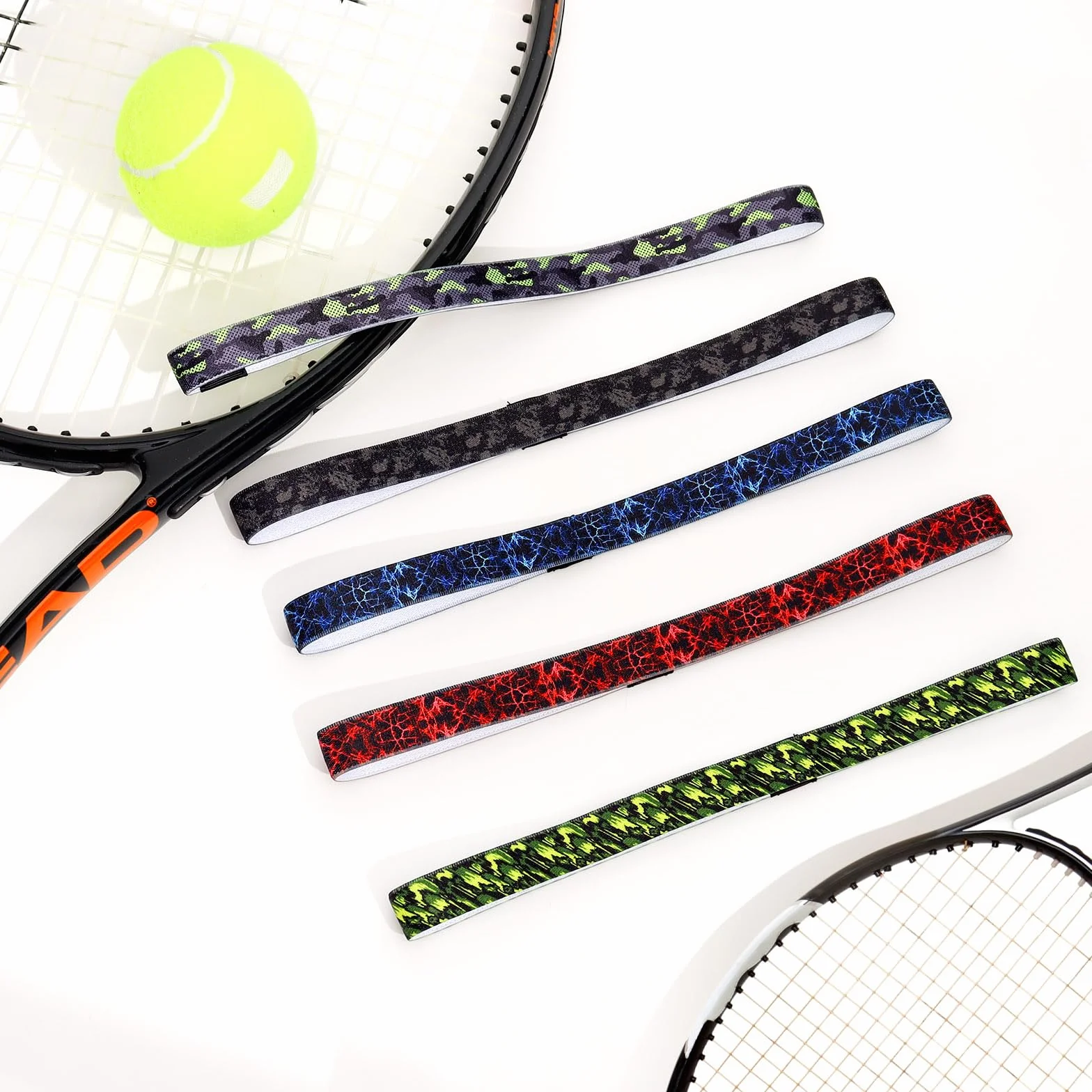 Blooms Diadema Deportiva Antideslizante 5 Piezas Cintas Pelo Mujer Hombre