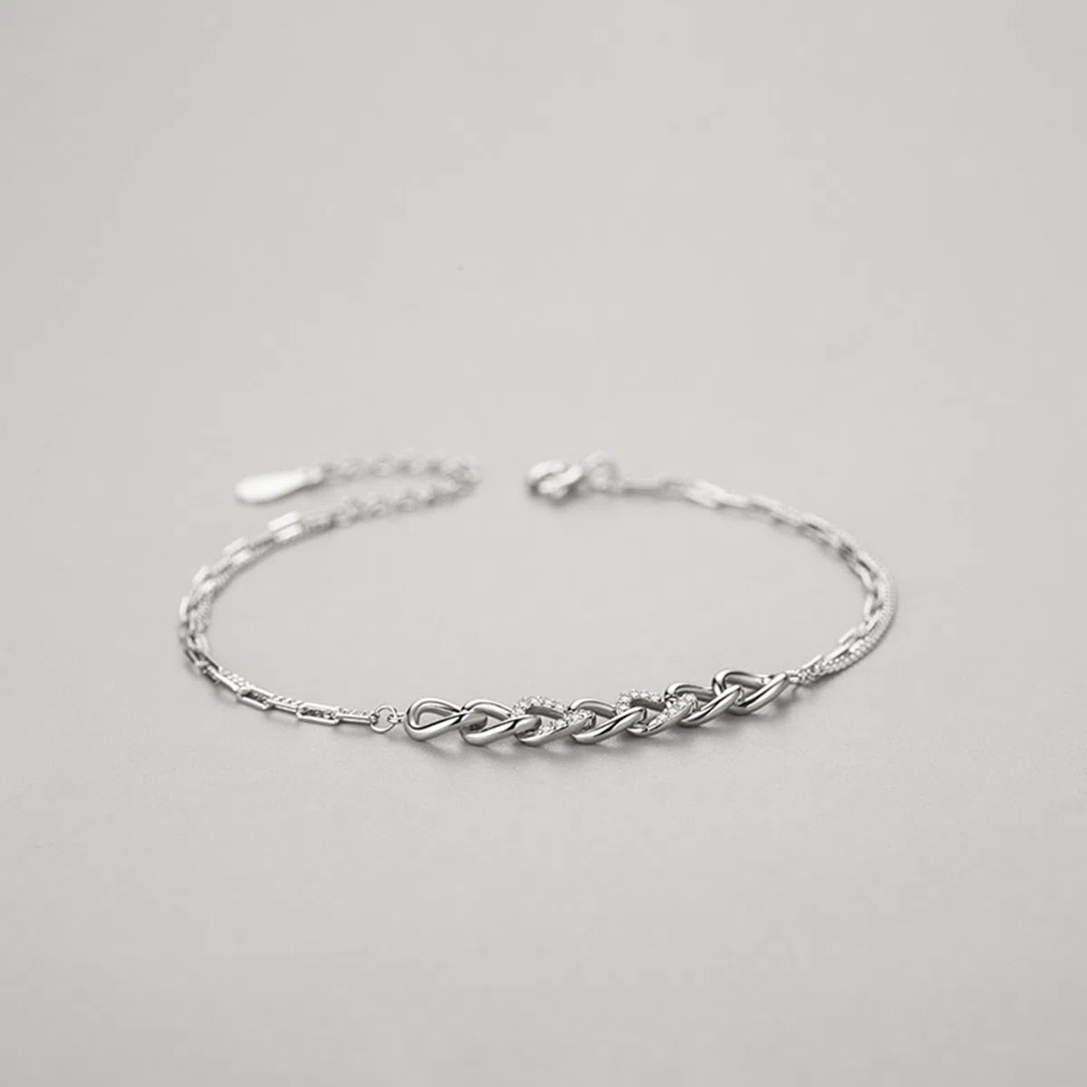 Pulseras de eslabones para mujer con diamantes, pulseras de platino para mujer, PT950 y oro blanco de 9K/14K/18K