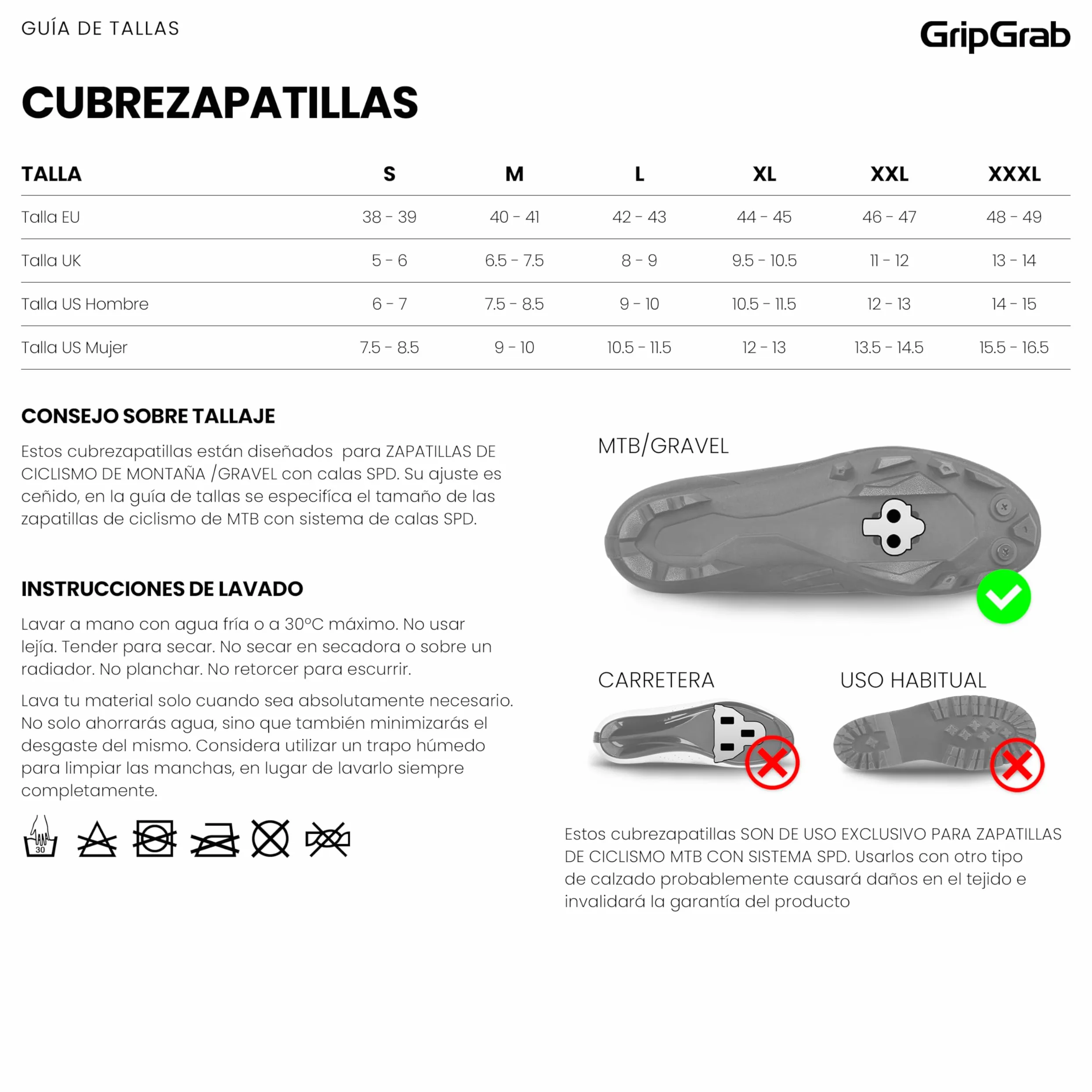 GripGrab Cubrezapatillas de Ciclismo RaceThermo X Neopreno 4mm Impermeables Cortavientos Invierno para Bicicleta MTB y Gravel