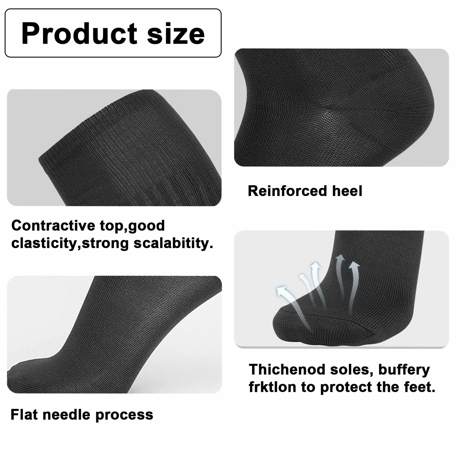 EUPSIIU 2 Pares Medias de Fútbol Largos para Niños Calcetines Deportivos de Niños Largo Tubo de Calcetines, Calcetines de Fútbol, Baloncesto, Rugby, Correr, Niños Niñas 5-13 Años (Negro)