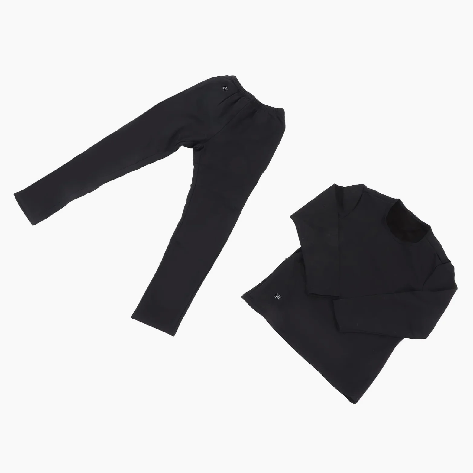 Conjunto de Ropa Interior Térmica, Conjunto de Ropa Interior Térmica Fibra Carbono Temperatura Ajustable Transpirable Alimentado por USB para Patinaje