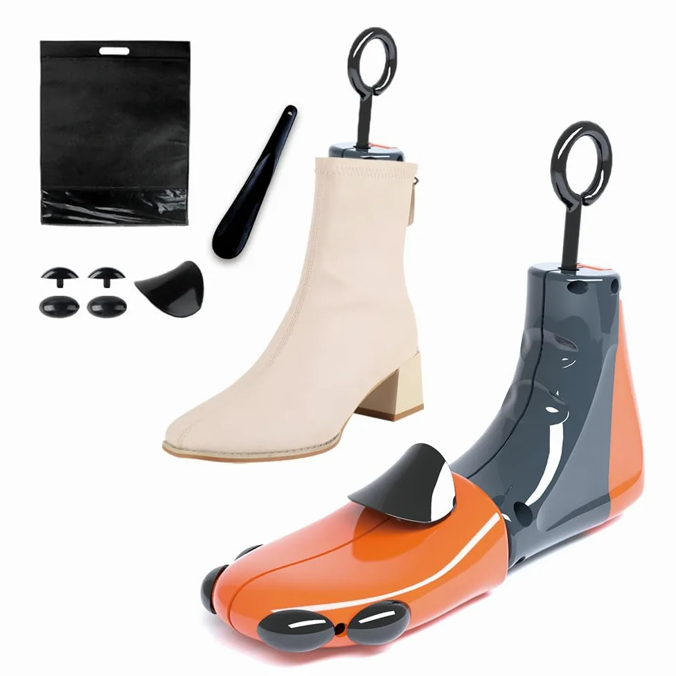 Estirador de zapatos para hombres y mujeres, ancho ajustable, expansor de zapatos, pies anchos (1 unidad), Amarillo, S (suitable for US4-10), L (suitable for US8-12.5)