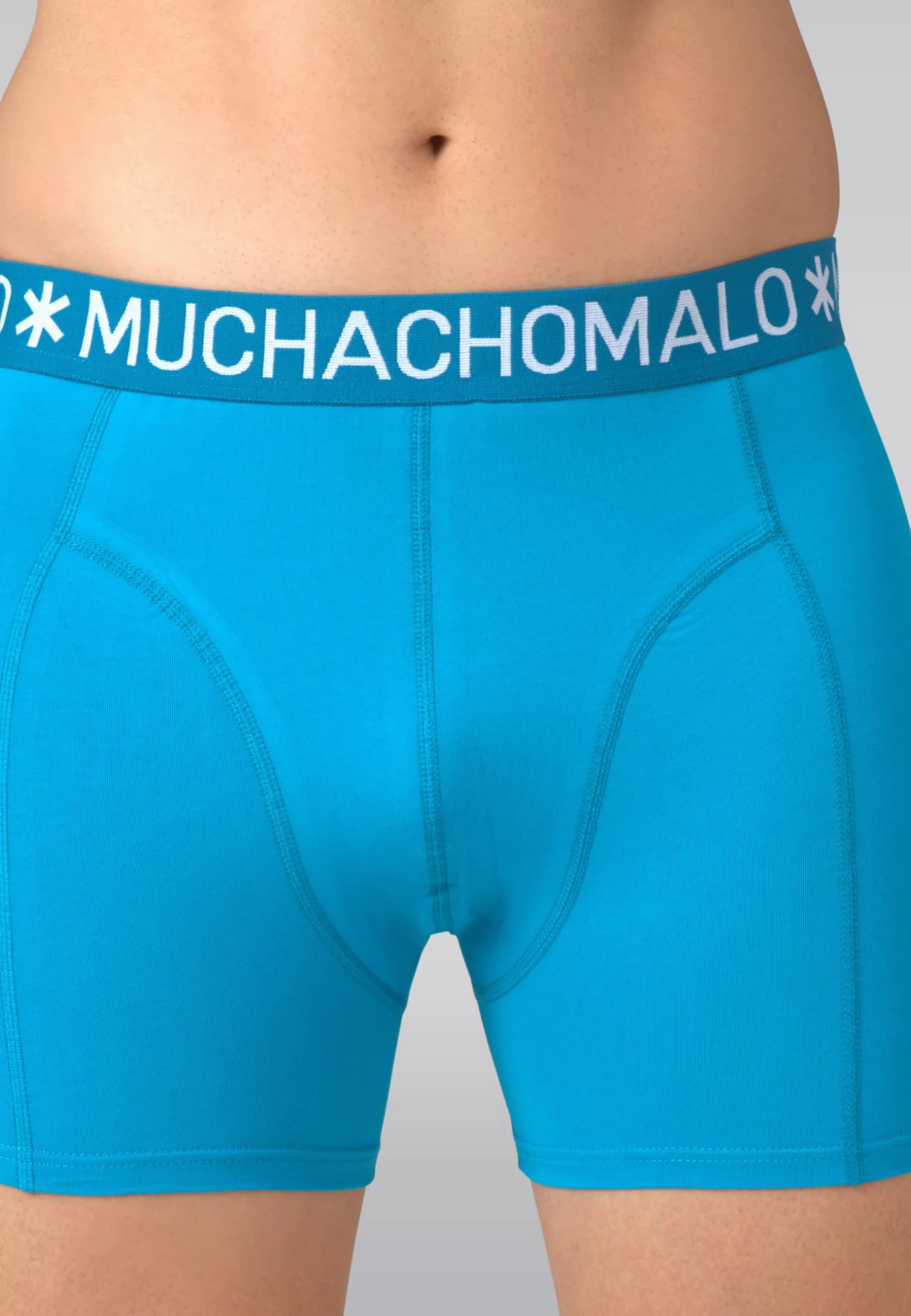 Muchachomalo Calzoncillos para Hombre, Ropa Interior Lisa de Algodón para Hombre, Pack de 4 Unidades, Bóxers Lisos de Corte Clásico con Cintura Elástica