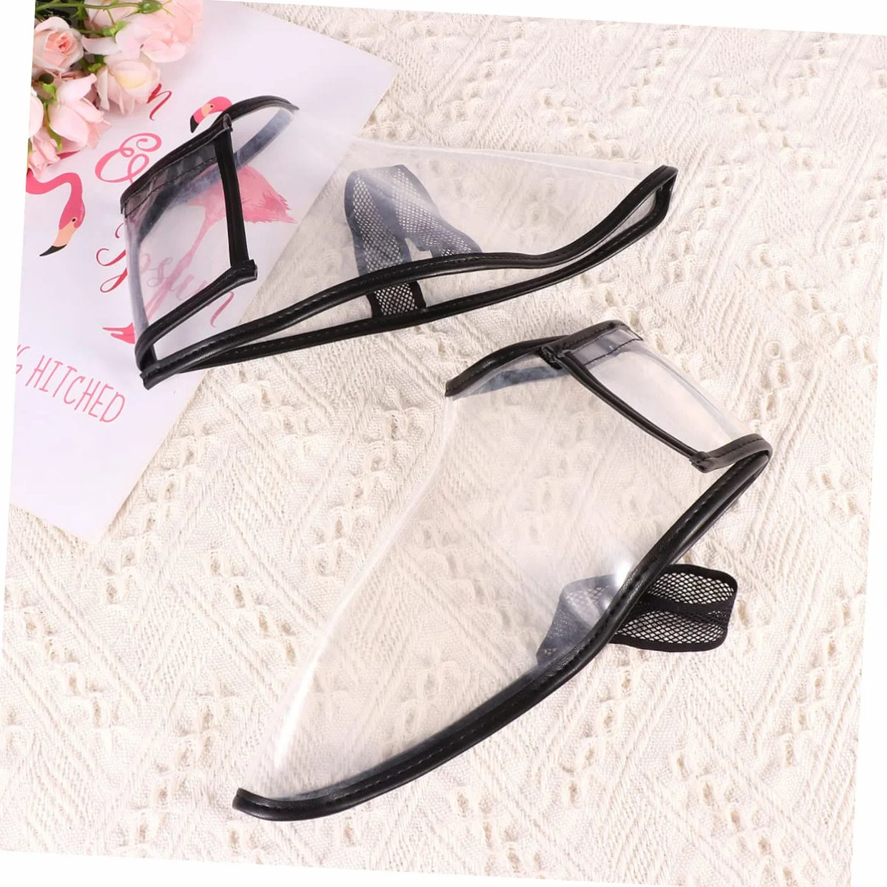 Beaupretty Fundas para Zapatos de Silicona Protección contra Cabello para Peluquería, L Transparente, Práctica y Removible para Profesionales