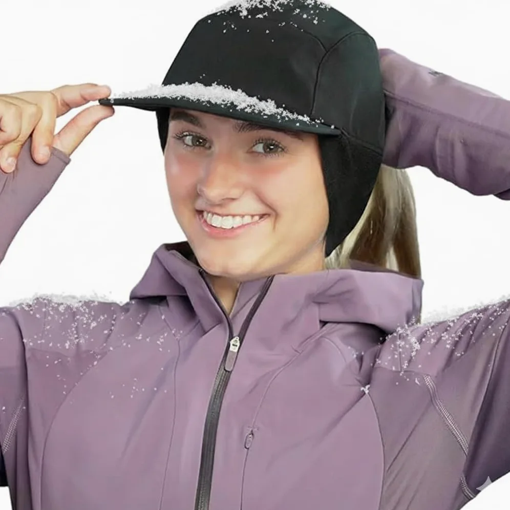TrailHeads Sombrero de lluvia para mujer, sombrero de cola de caballo de invierno, sombreros impermeables para correr, senderismo, Storm Runner
