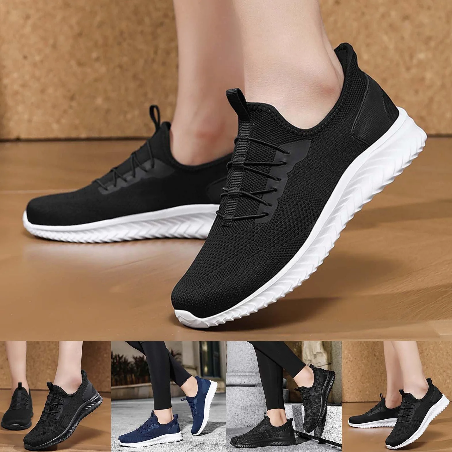 Zapatillas deportivas para hombre y mujer, antideslizantes, para caminar, ligeras, transpirables, para exteriores, cómodas, para correr, tenis, correr, tenis, senderismo, etc