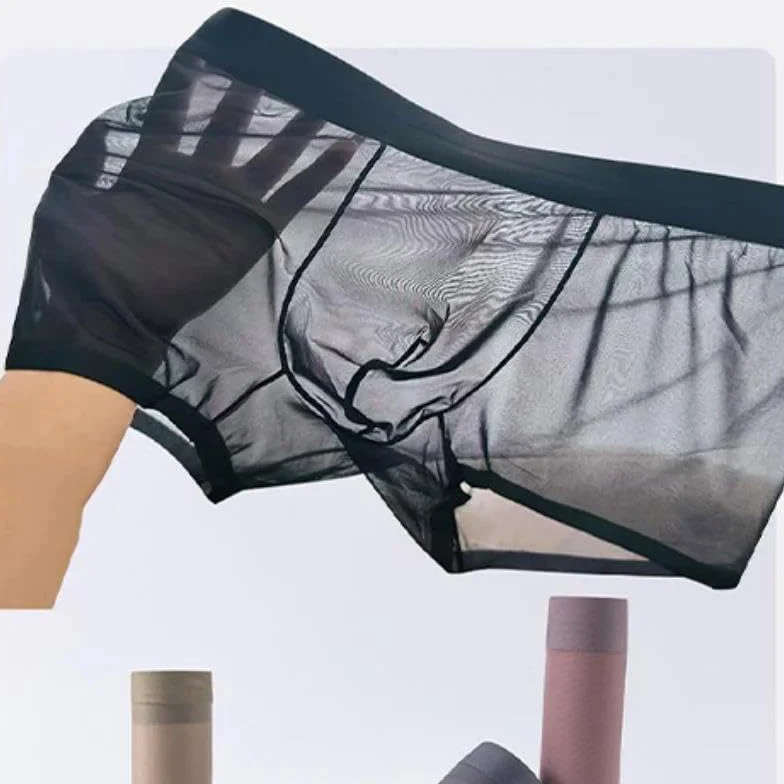 Calzoncillos tipo bóxer ultrafinos para hombre, suaves, ligeros, para uso diario