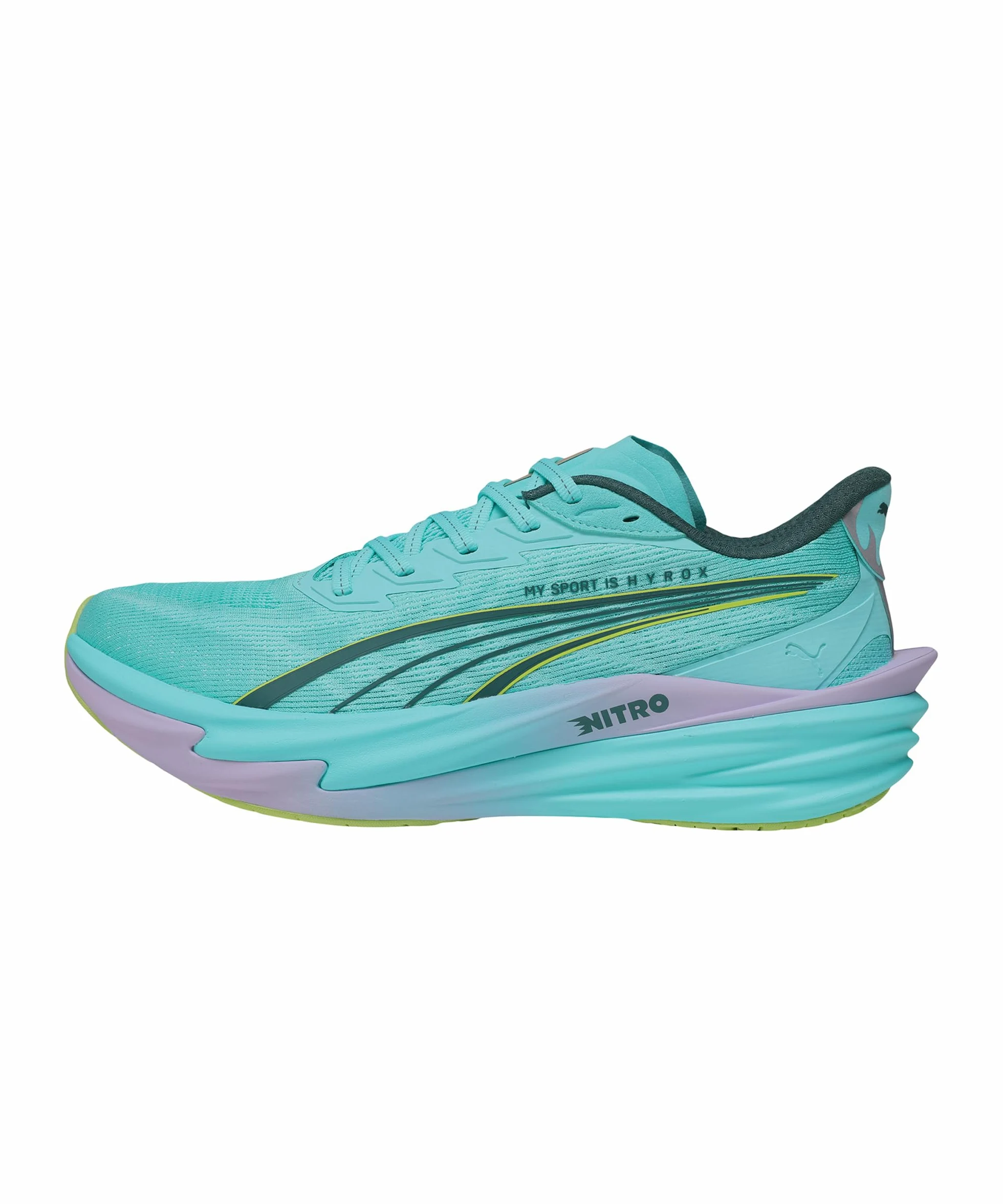 PUMA Deviate Nitro 4 Hyrox Zapatillas para Correr Zapatilla Neutral Hombres Turquesa - Intense Mint-Light Lavender 44