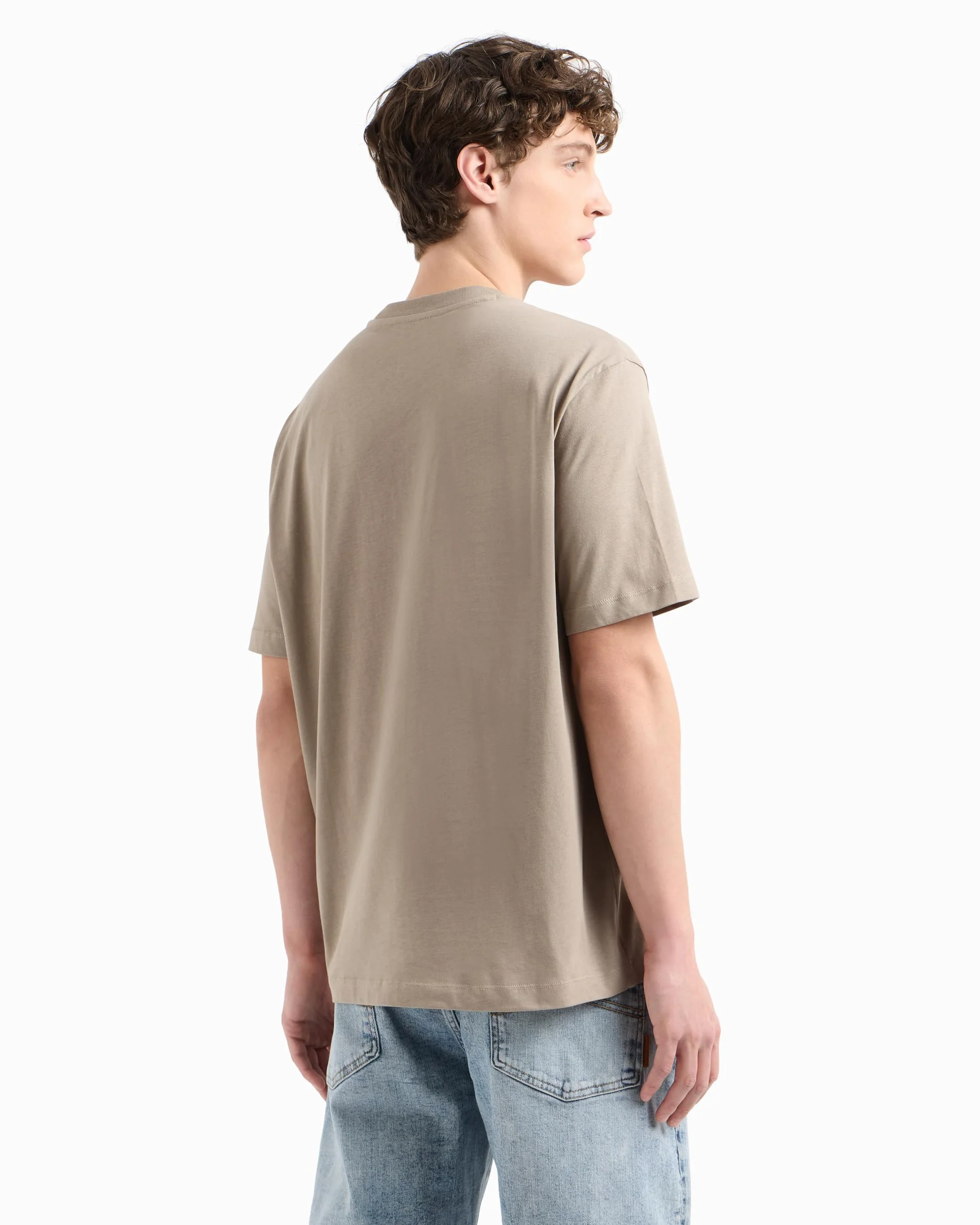 Armani Exchange Utility Edge, Sustainable, Emboidered Logo Camiseta Hombre