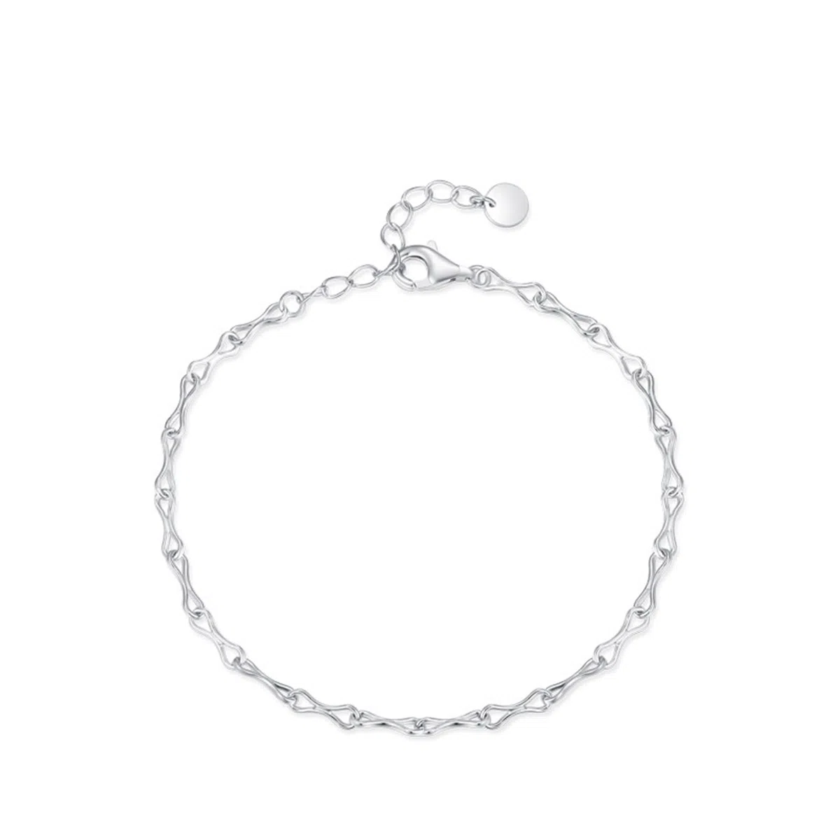 Pulsera para boda, símbolo de infinito, PT950 y oro blanco de 9 K, 14 y 18 quilates